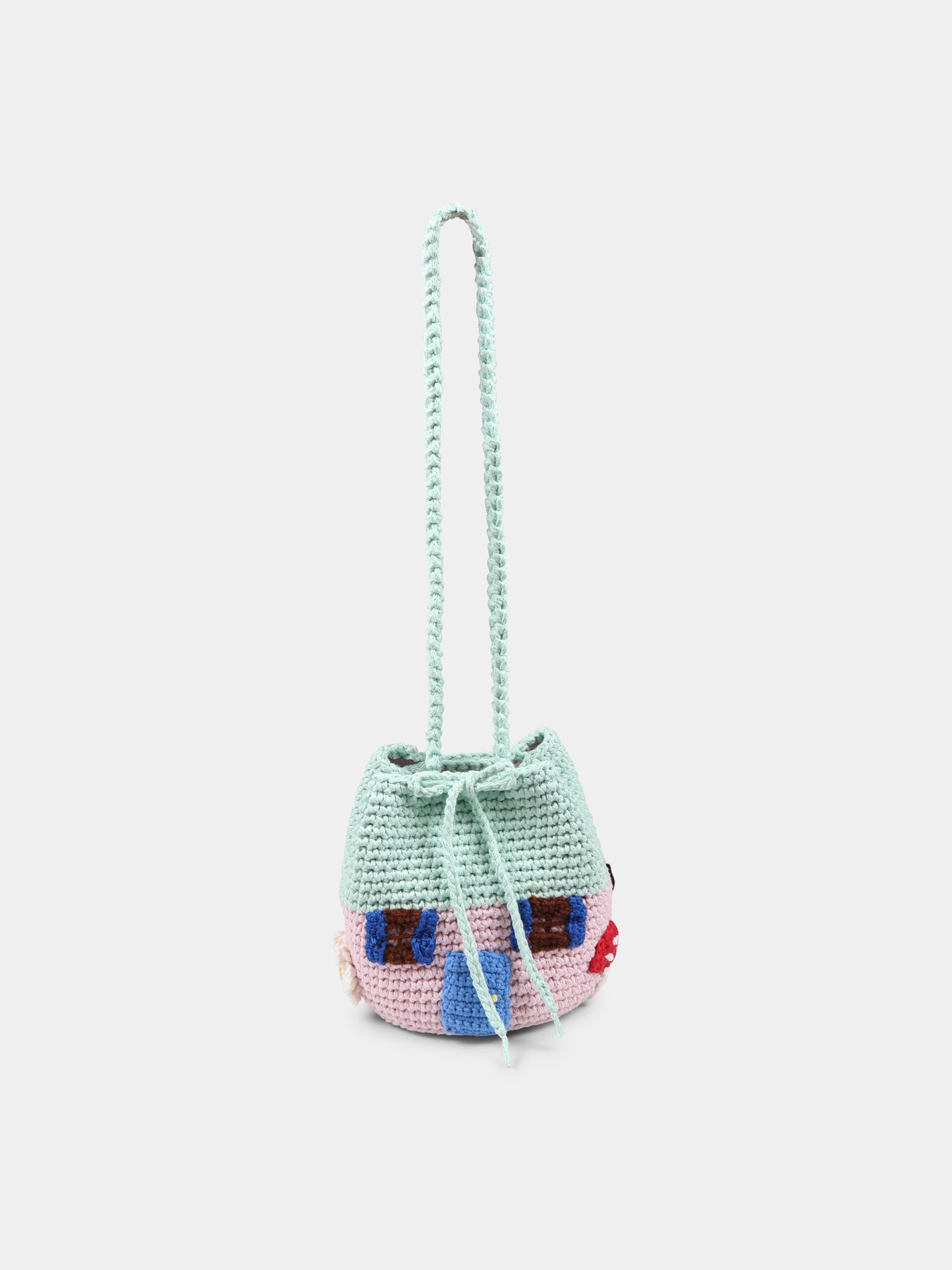 Sac multicolore pour fille avec maison