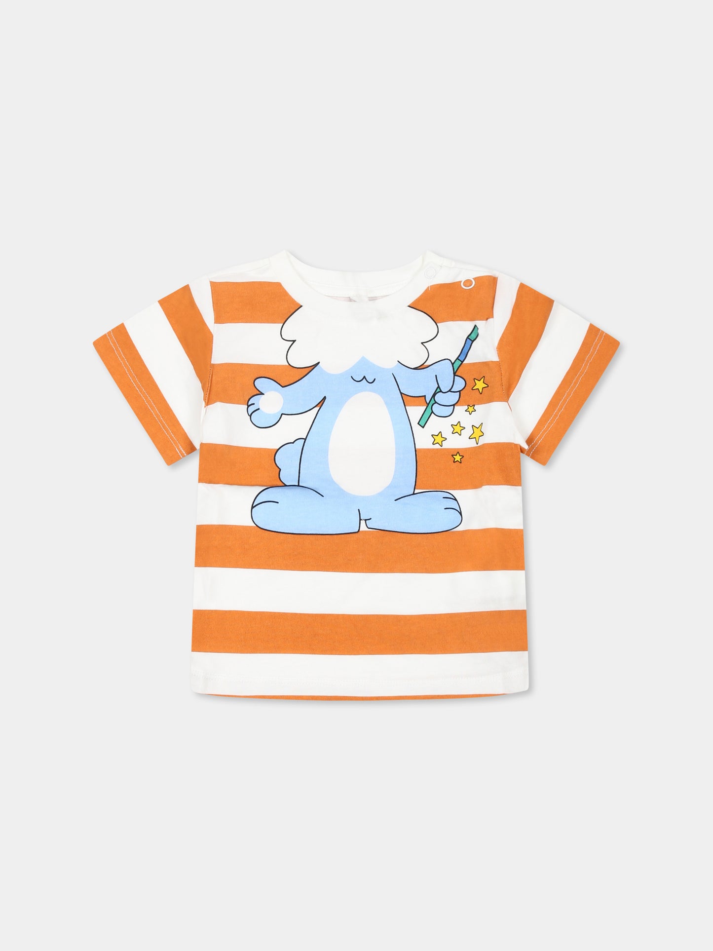 T-shirt multicolor pour bébé garçon avec lapin