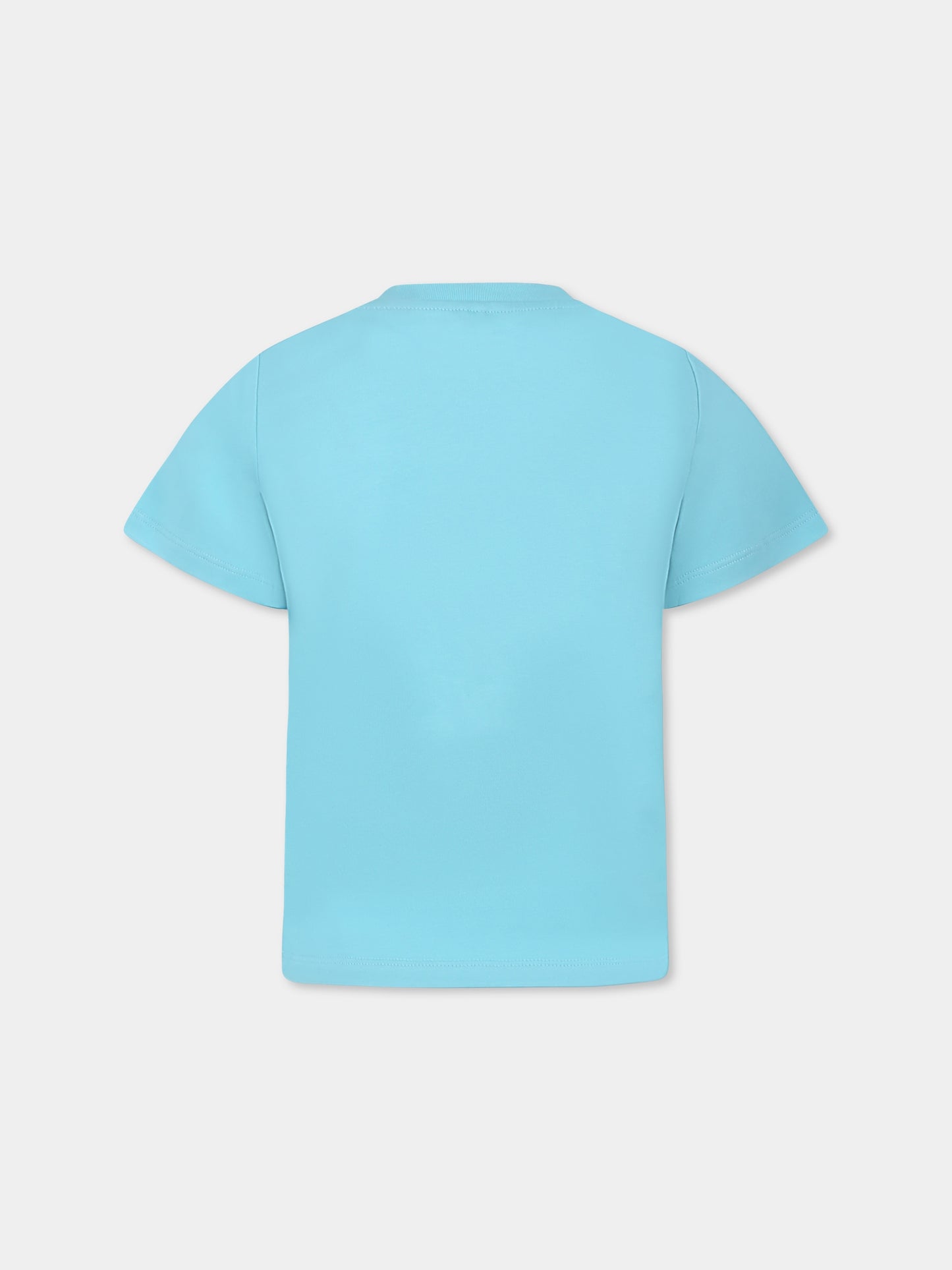 T-shirt bleu ciel pour garçon avec baguette magique