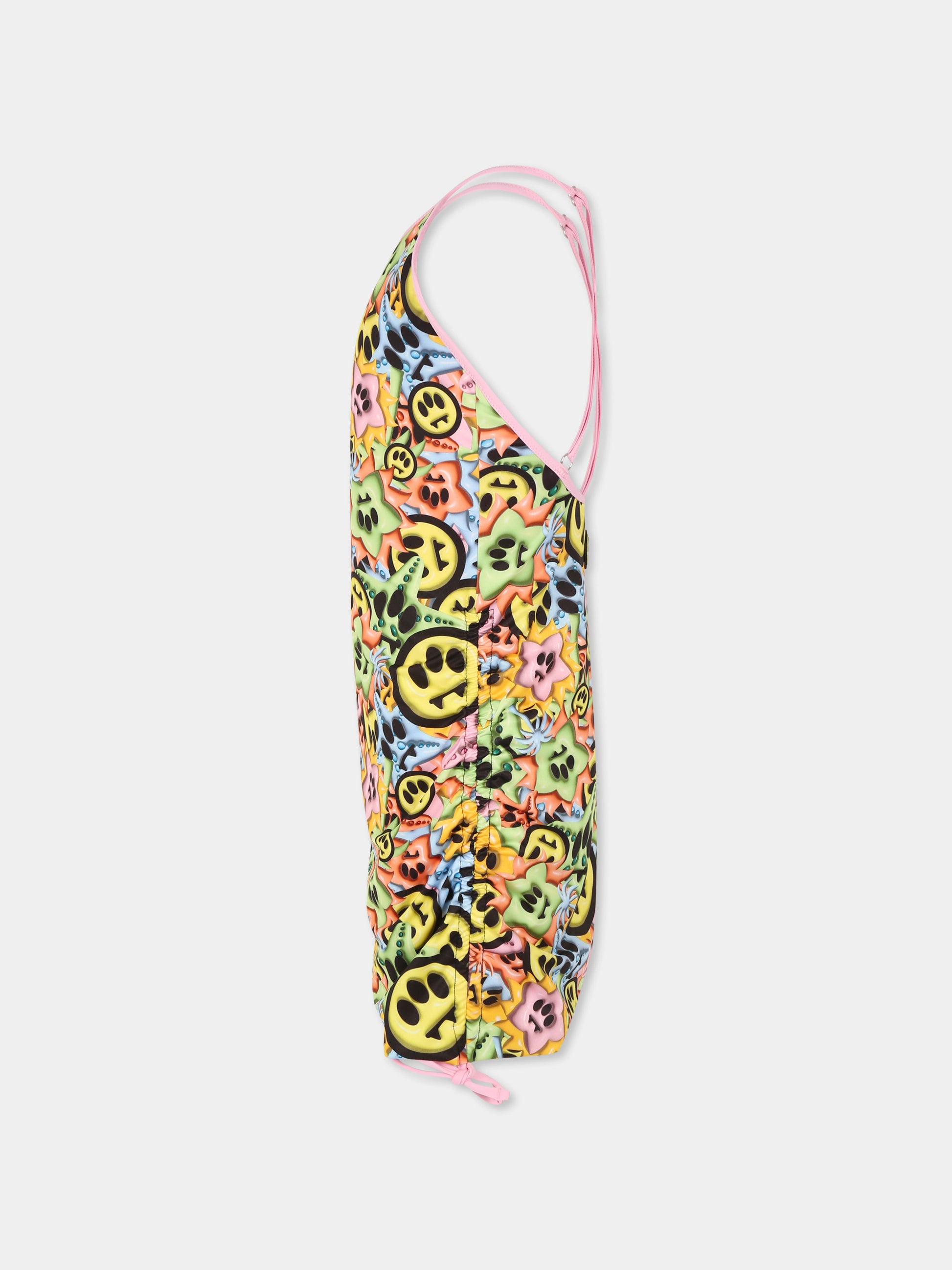 Copricostume multicolor per bambina con smile all over,Barrow,S5BKJGDR188 140
