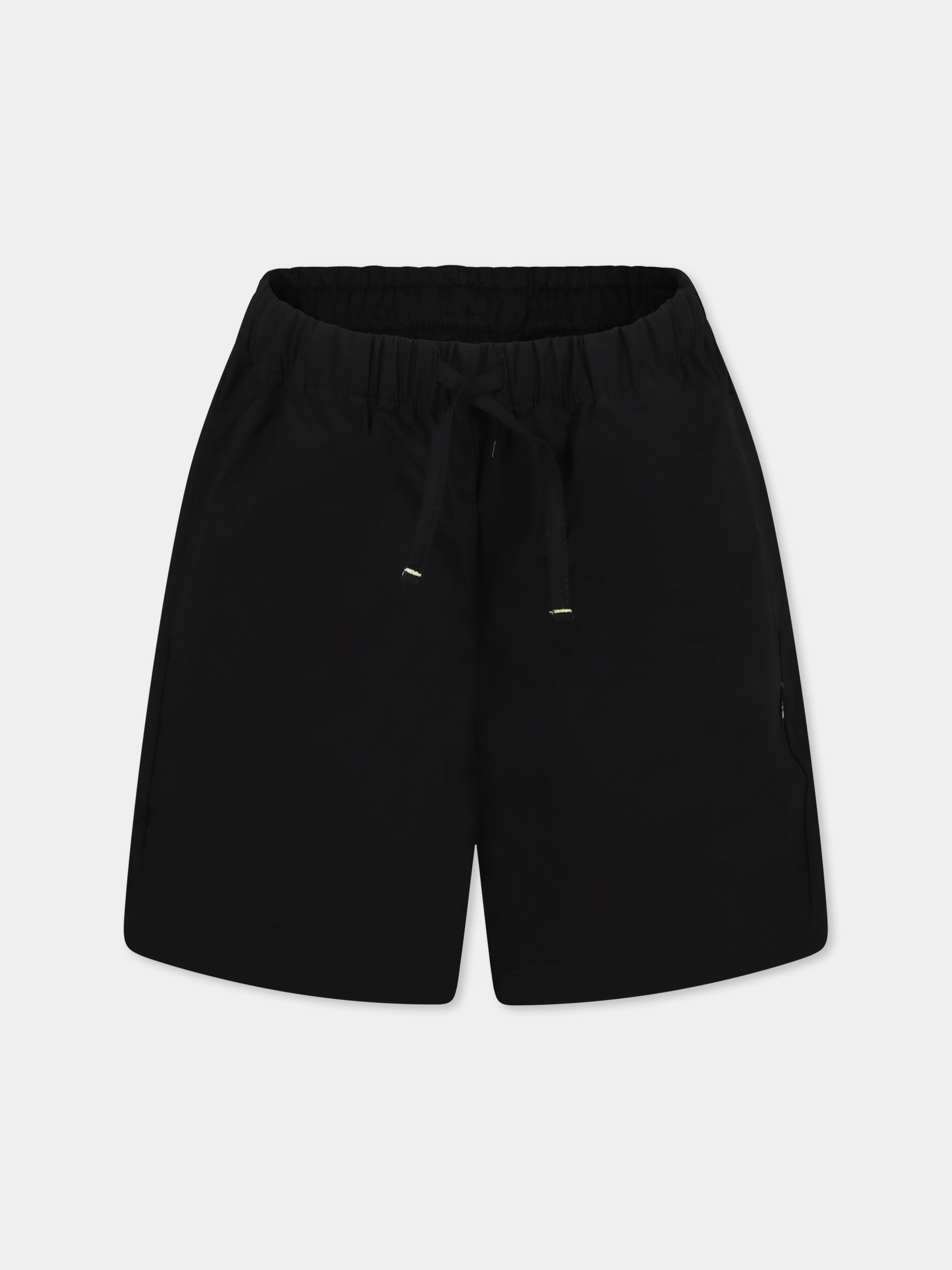 Shorts neri per bambino con logo,Msgm Kids,S5MSJBBE013 110