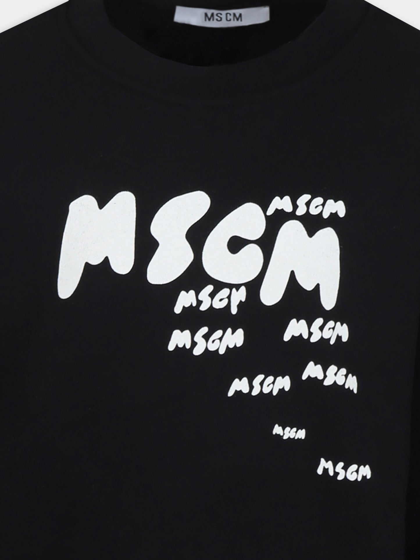 Sweat noir pour garçon avec logo