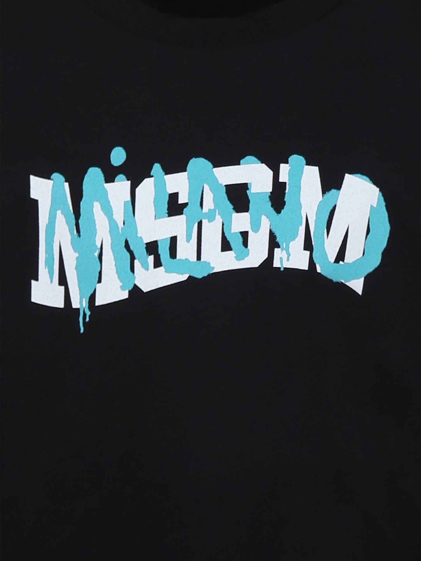 T-shirt noir pour garçon avec logo