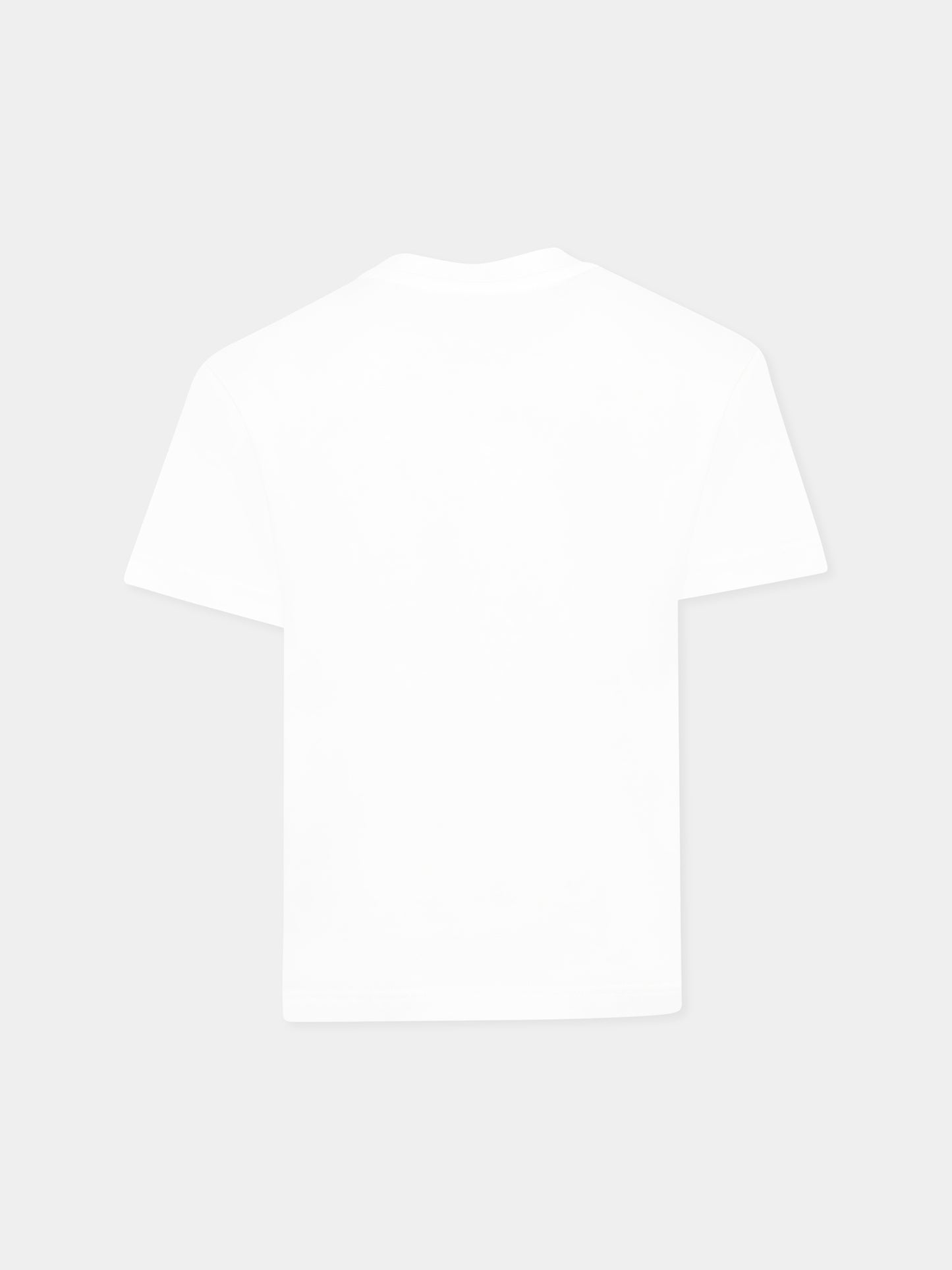 T-shirt blanc pour garçon avec logo