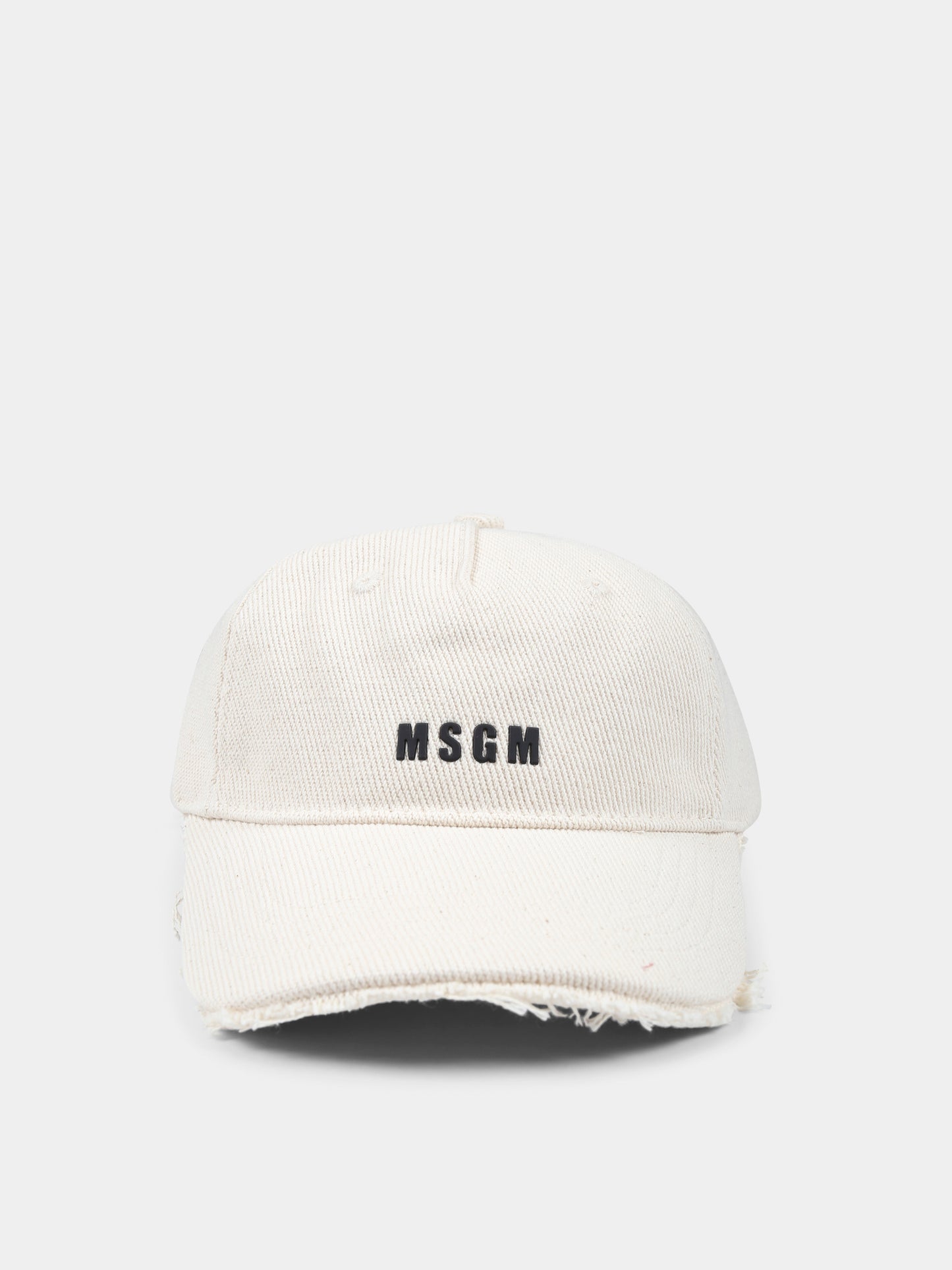 Cappello avorio per bambina con logo,Msgm Kids,S5MSJGBC196 013