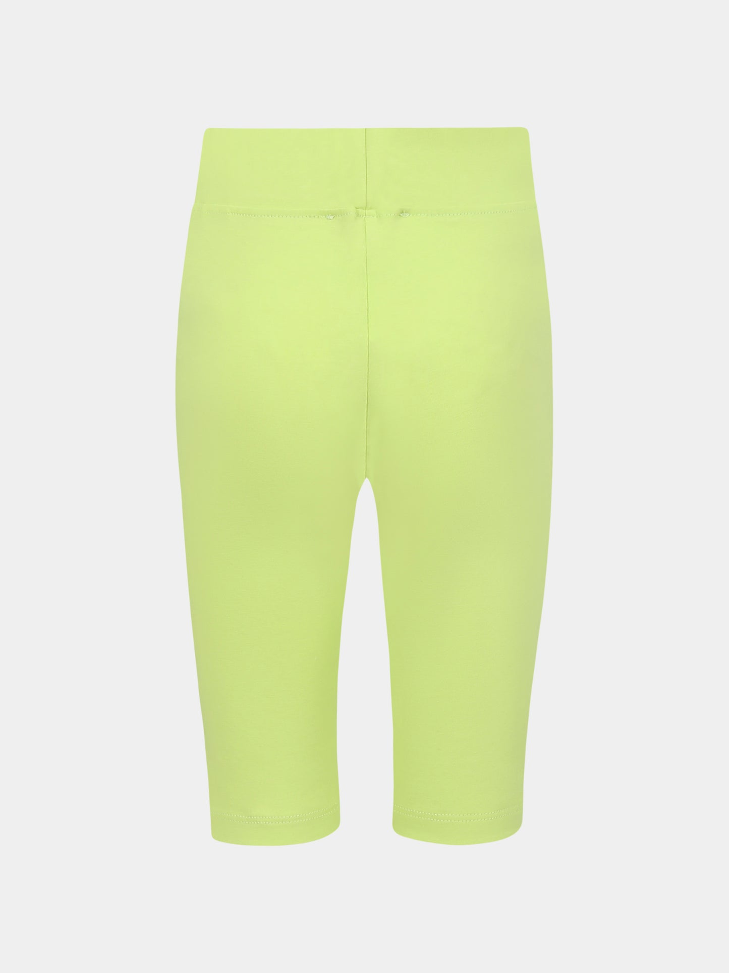 Shorts verdi per bambina con logo,Msgm Kids,S5MSJGCL087 086