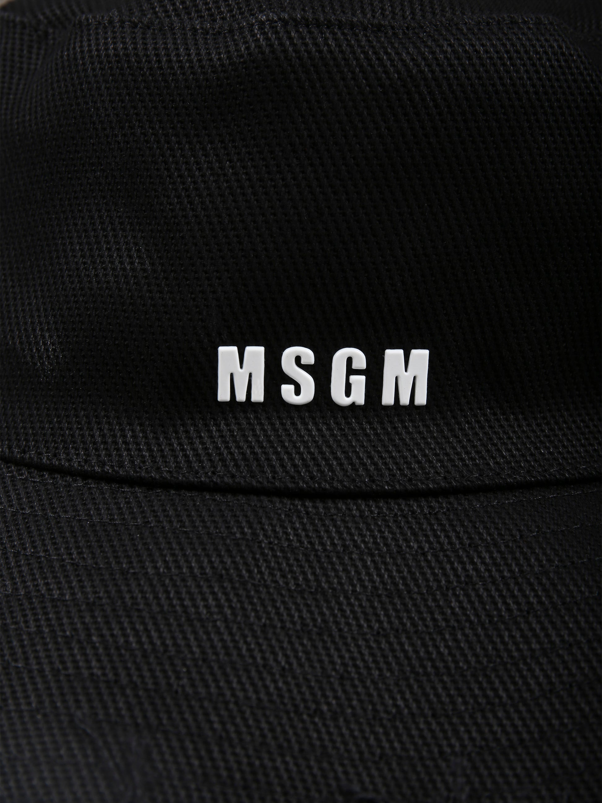 Cloche nera per bambina con logo,Msgm Kids,S5MSJGCT195 110