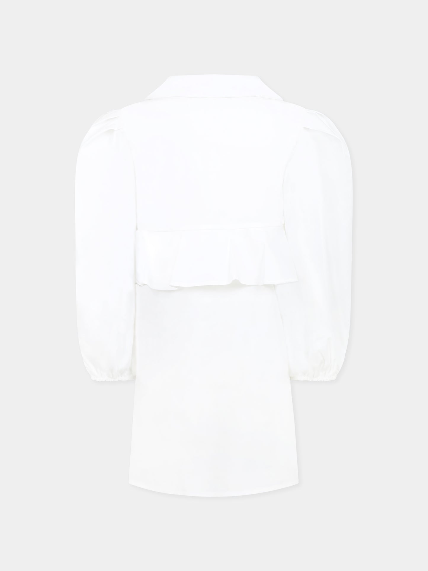 Robe blanche pour fille avec logo