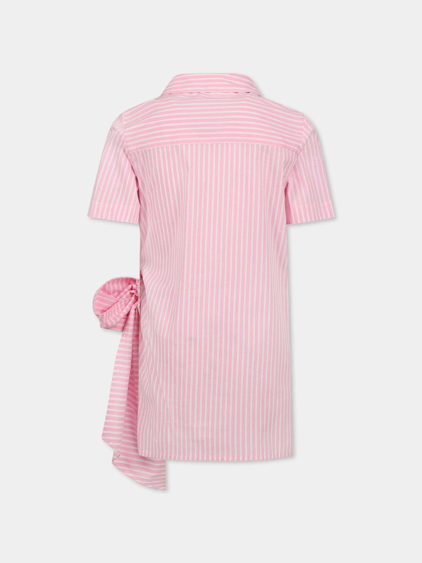 Robe rose pour fille avec logo