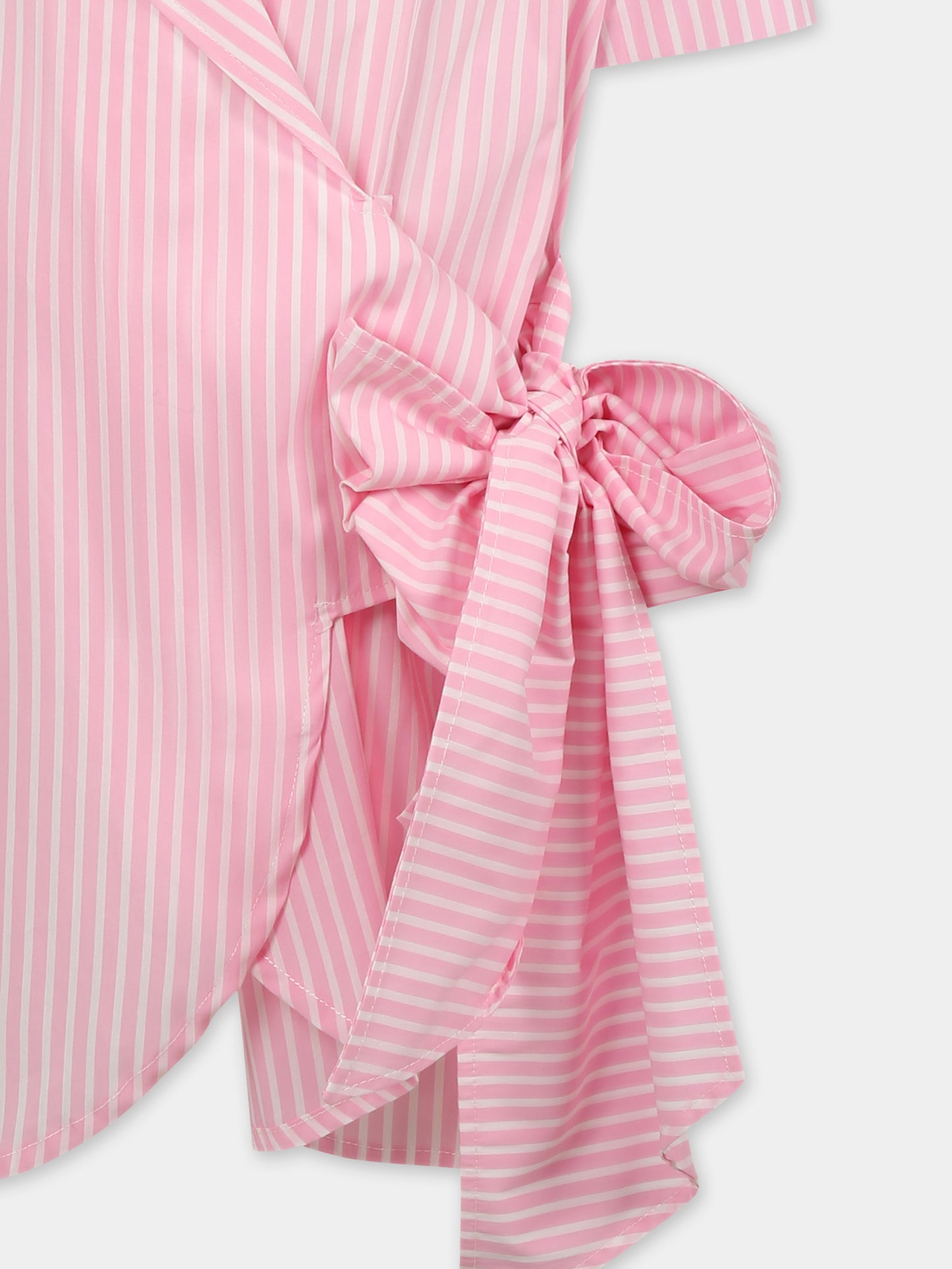 Robe rose pour fille avec logo