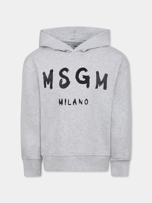 Sweat gris pour enfants avec logo