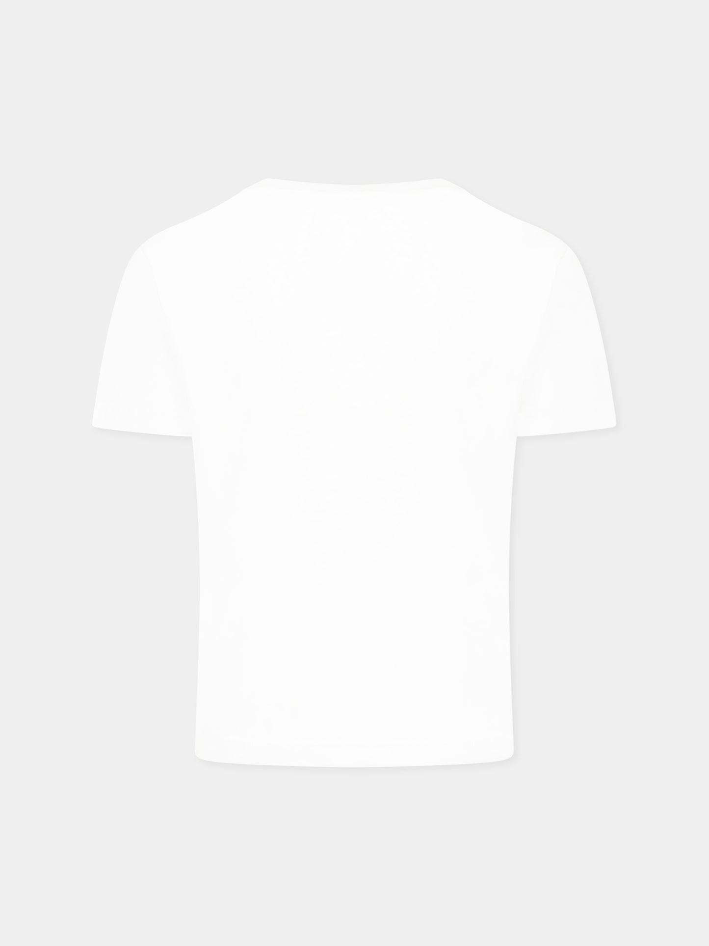 T-shirt blanc pour enfants avec logo