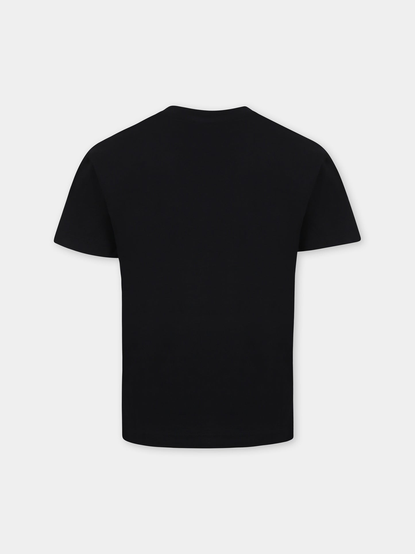 T-shirt noir pour enfants avec logo