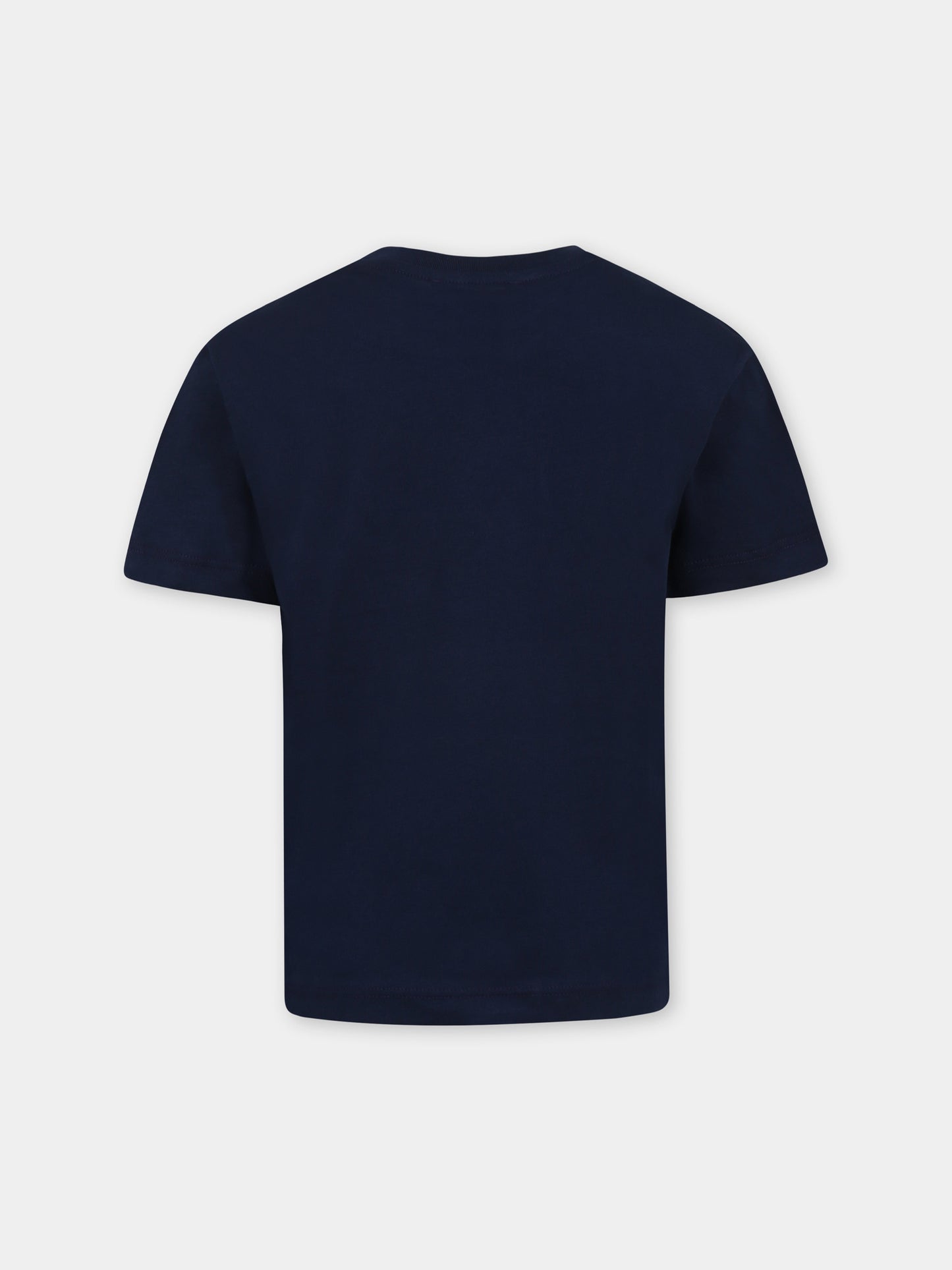 T-shirt bleu pour enfants avec logo
