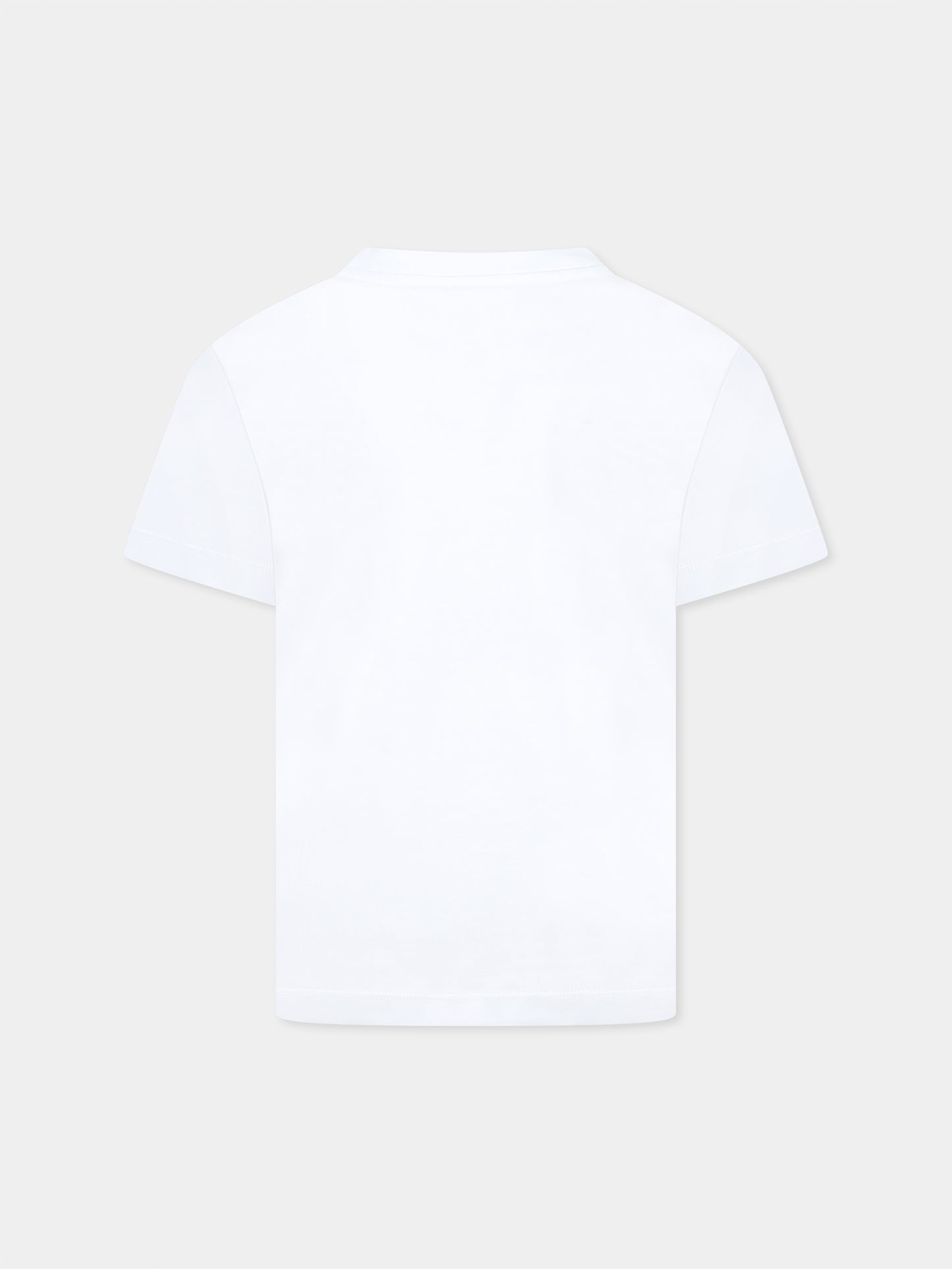 T-shirt blanc pour enfants avec logo