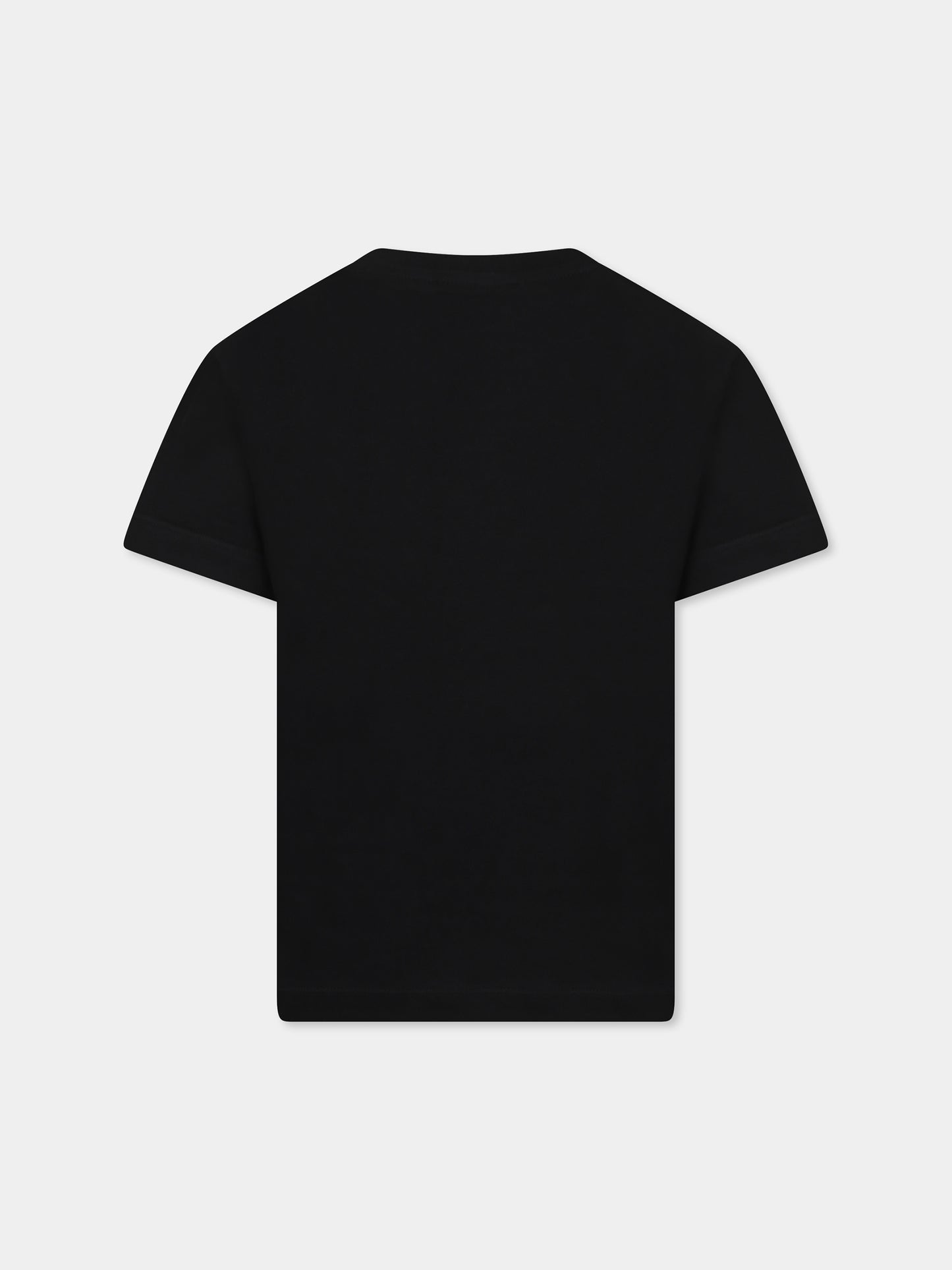 T-shirt noir pour enfants avec logo