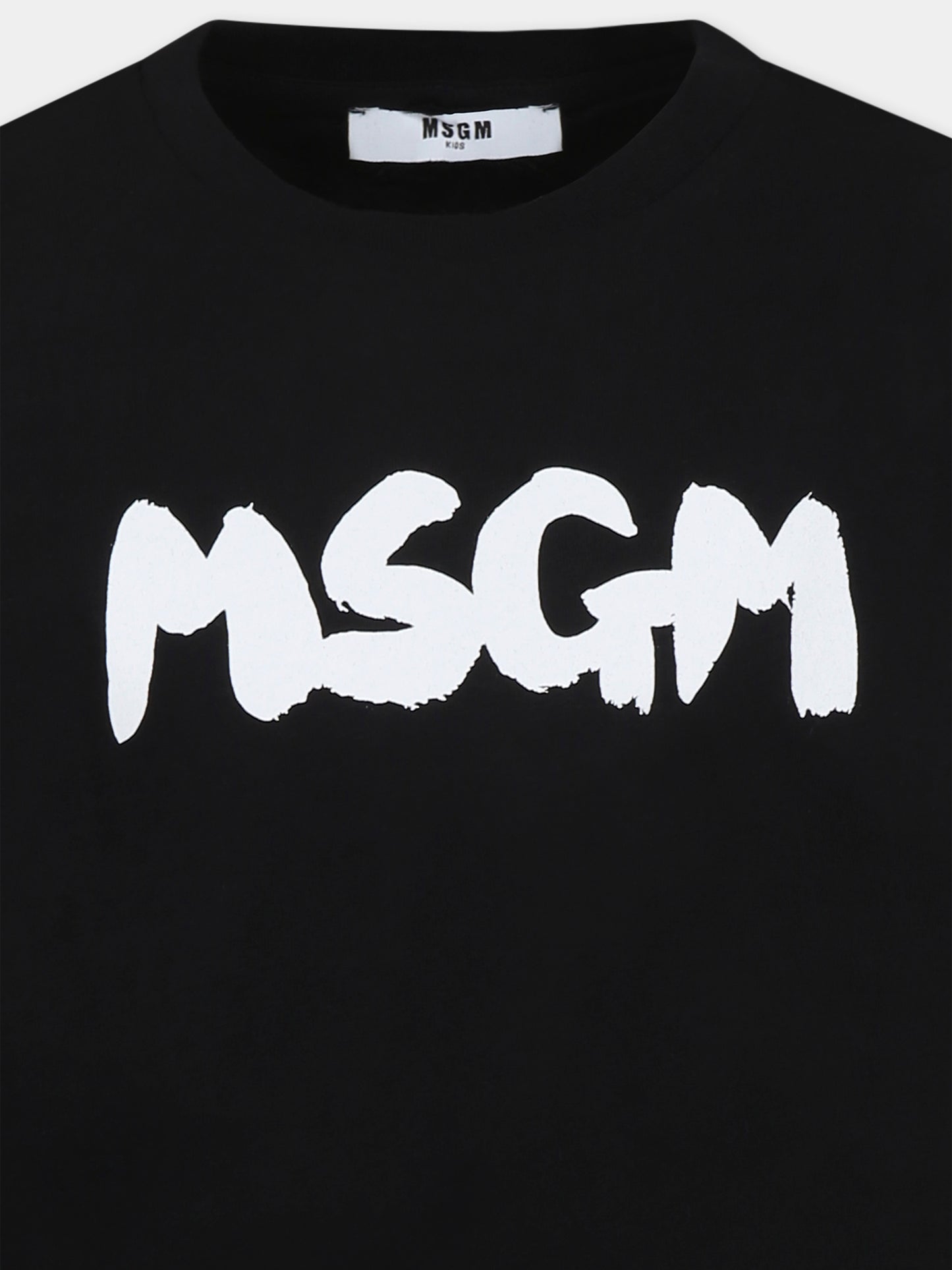 T-shirt noir pour enfants avec logo