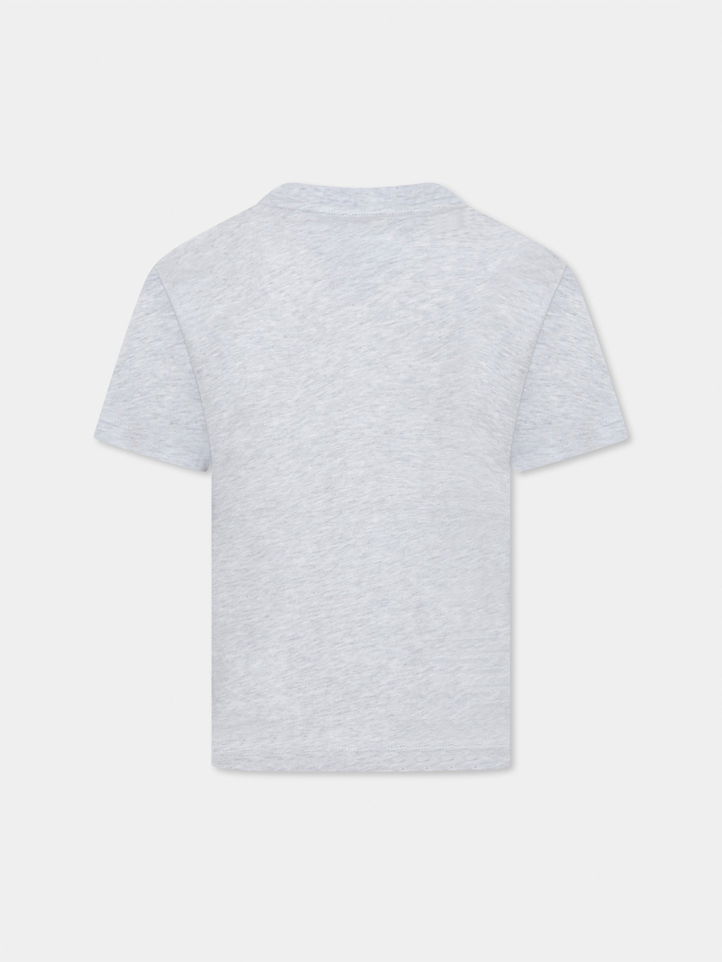 T-shirt gris pour enfants avec logo