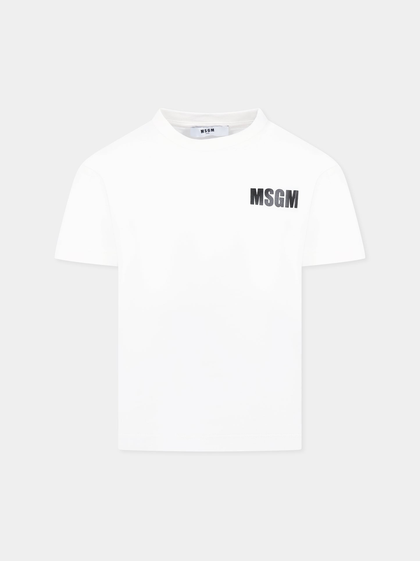 T-shirt ivoire pour enfants avec logo