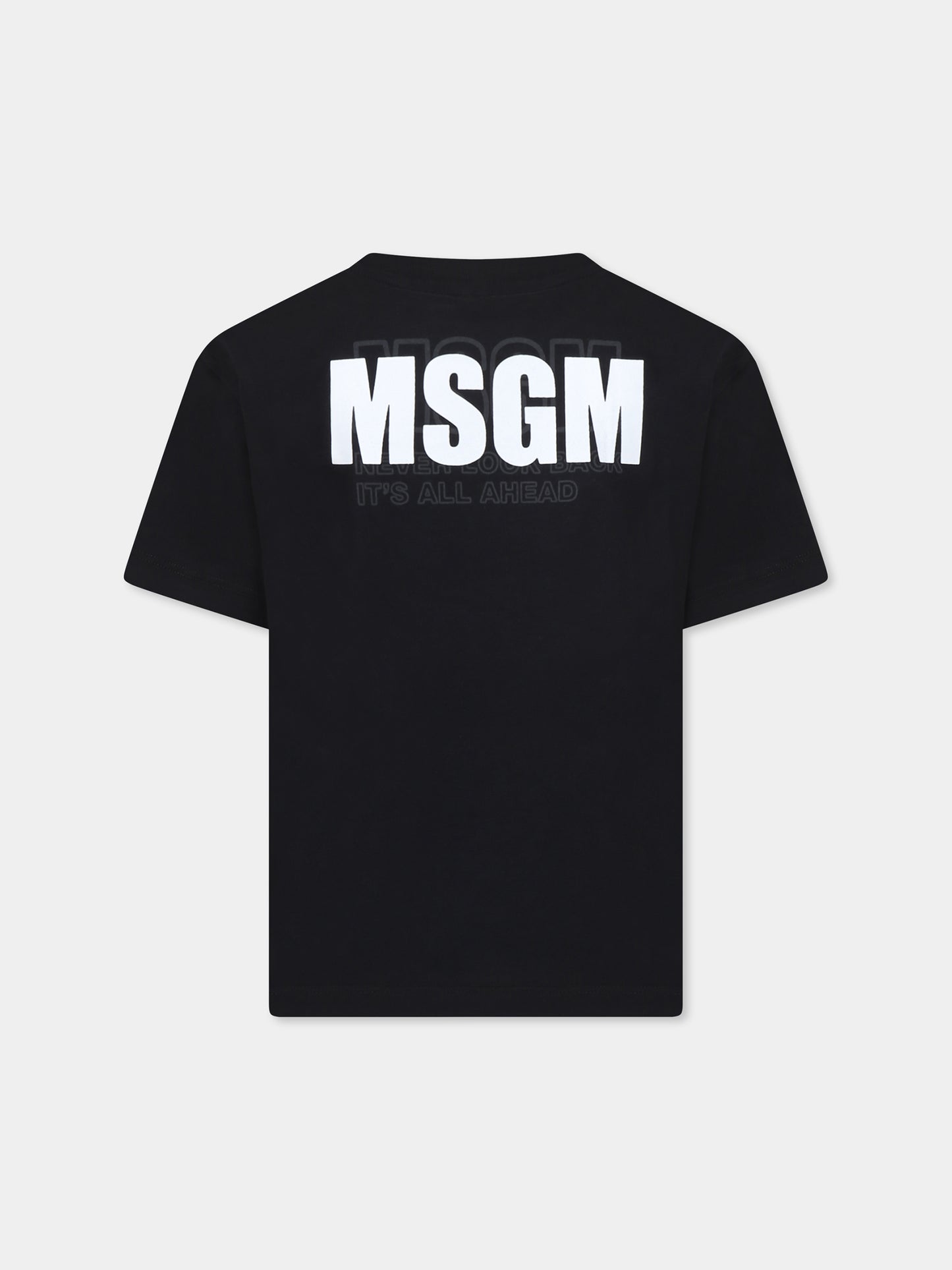 T-shirt noir pour enfants avec logo