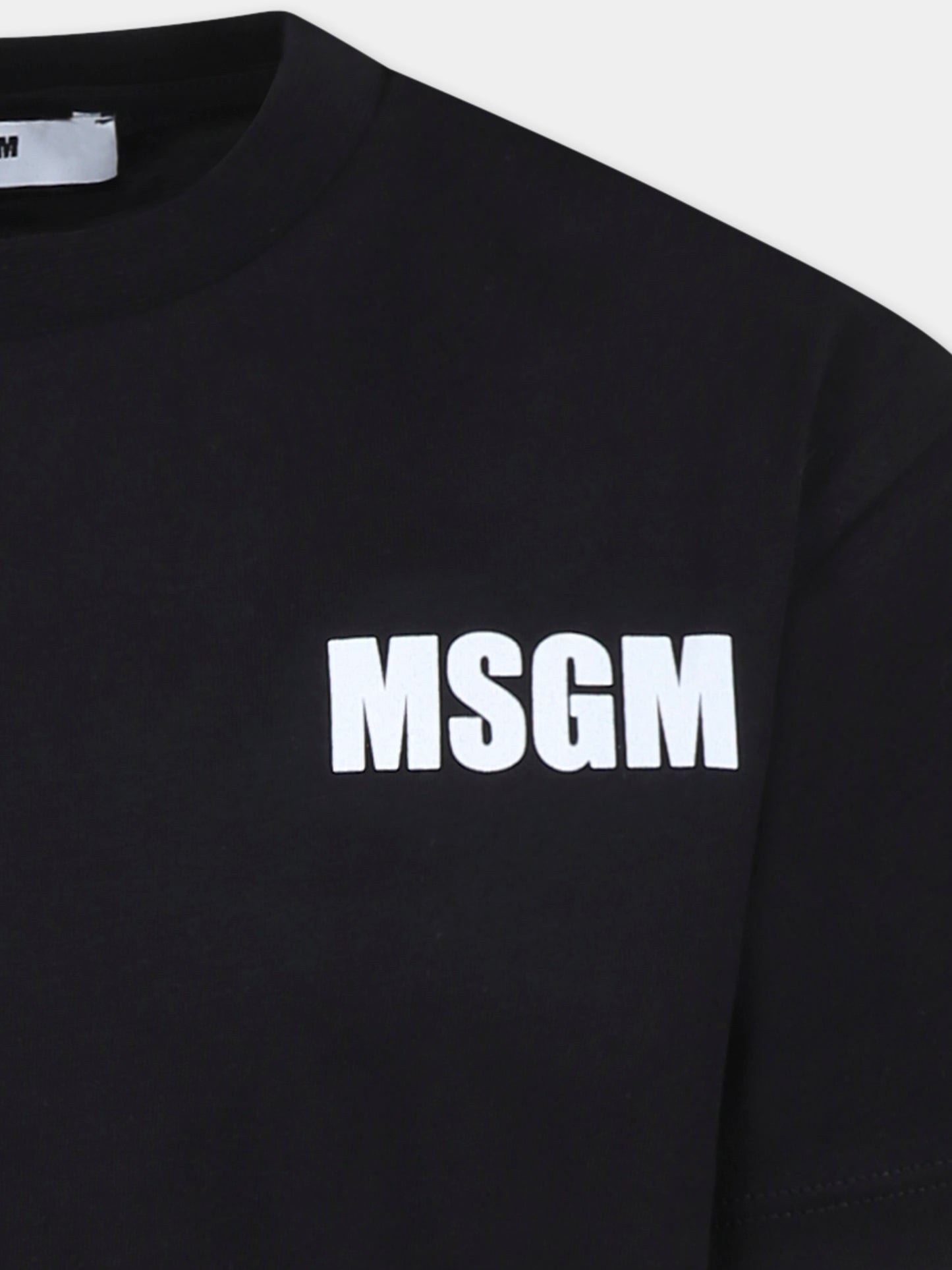 T-shirt noir pour enfants avec logo