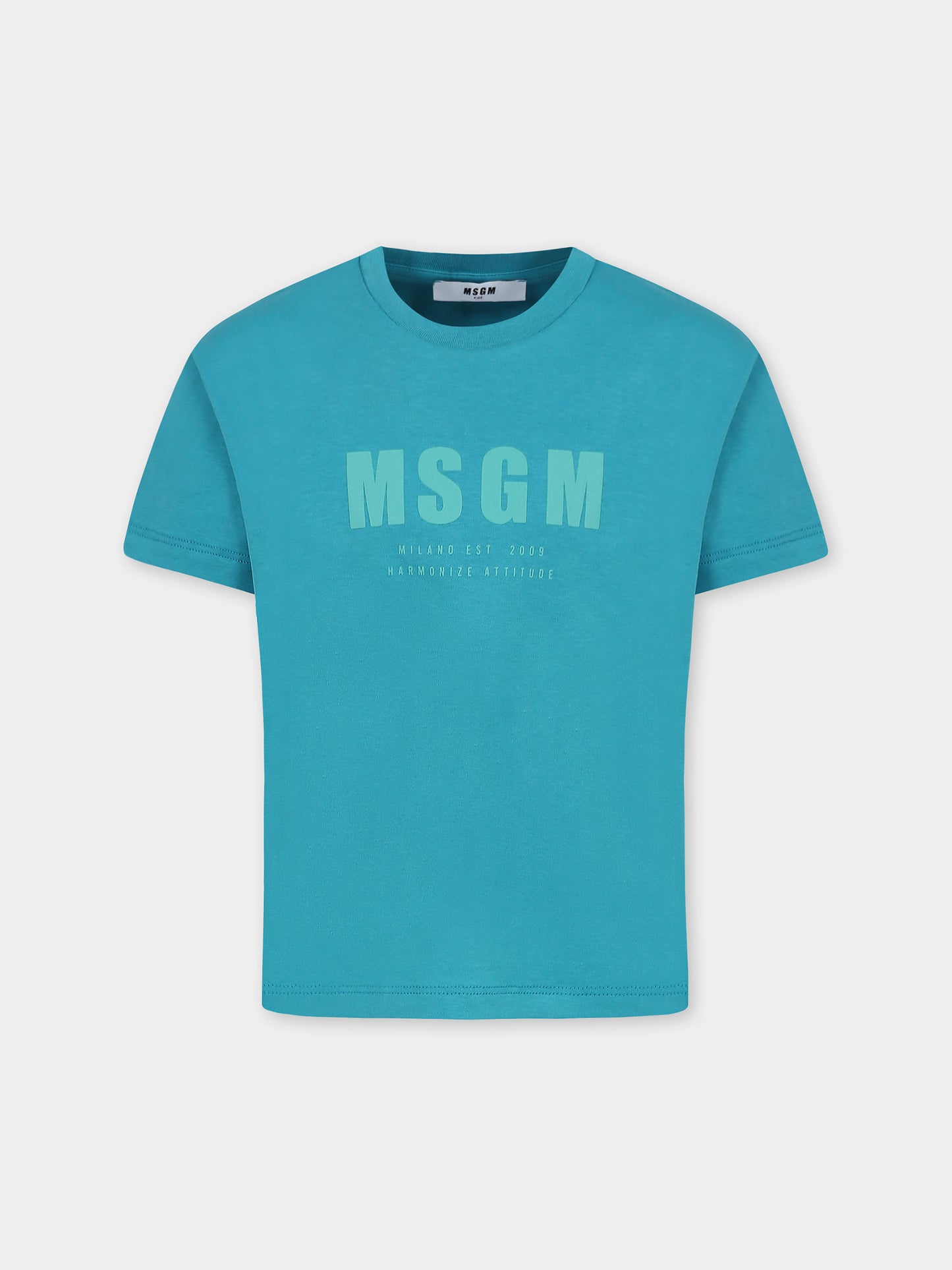 T-shirt vert pour enfants avec logo