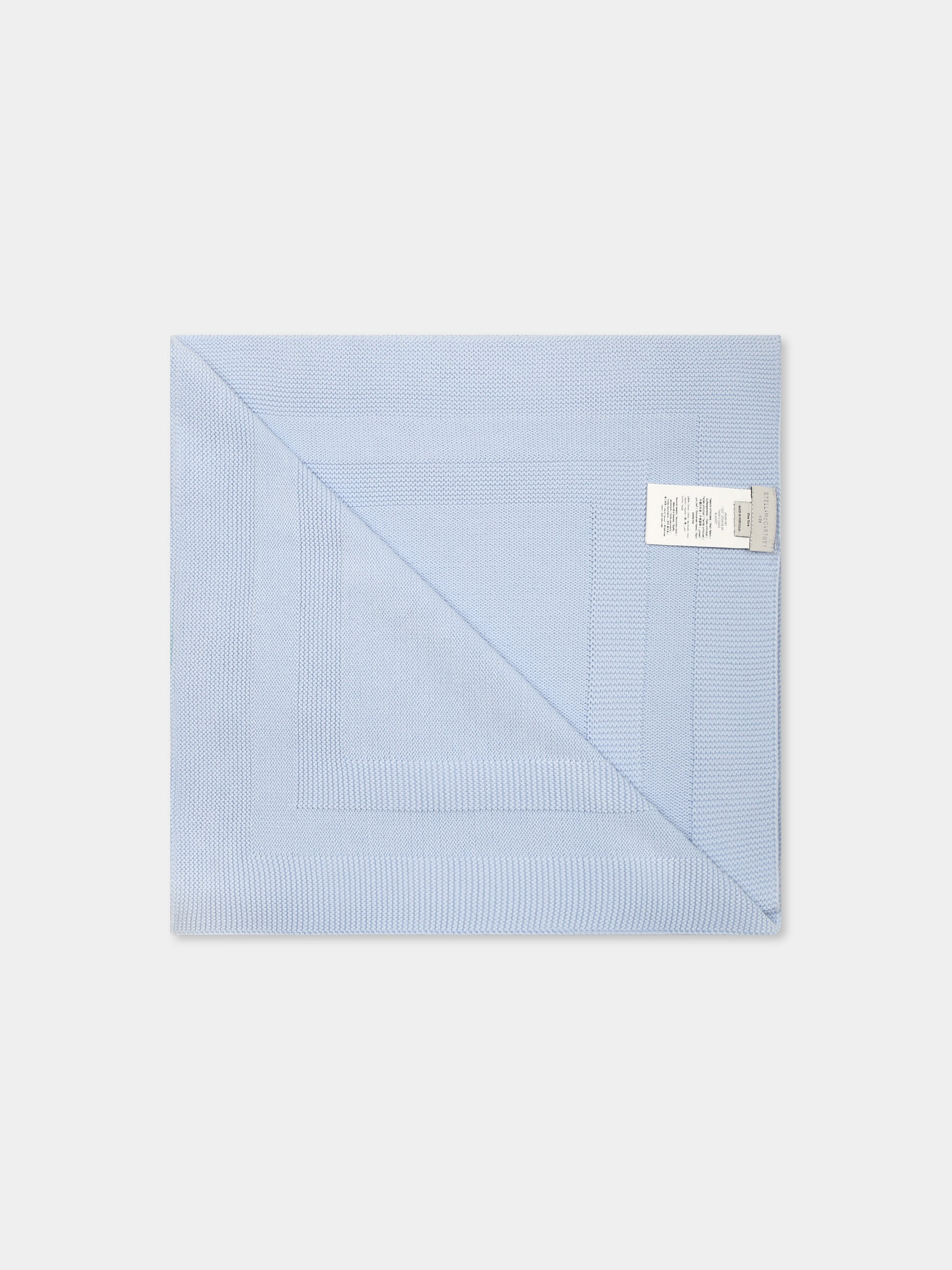 Coperta celeste per neonato con rane,Stella Mccartney Kids,TW0510 Z2423 600