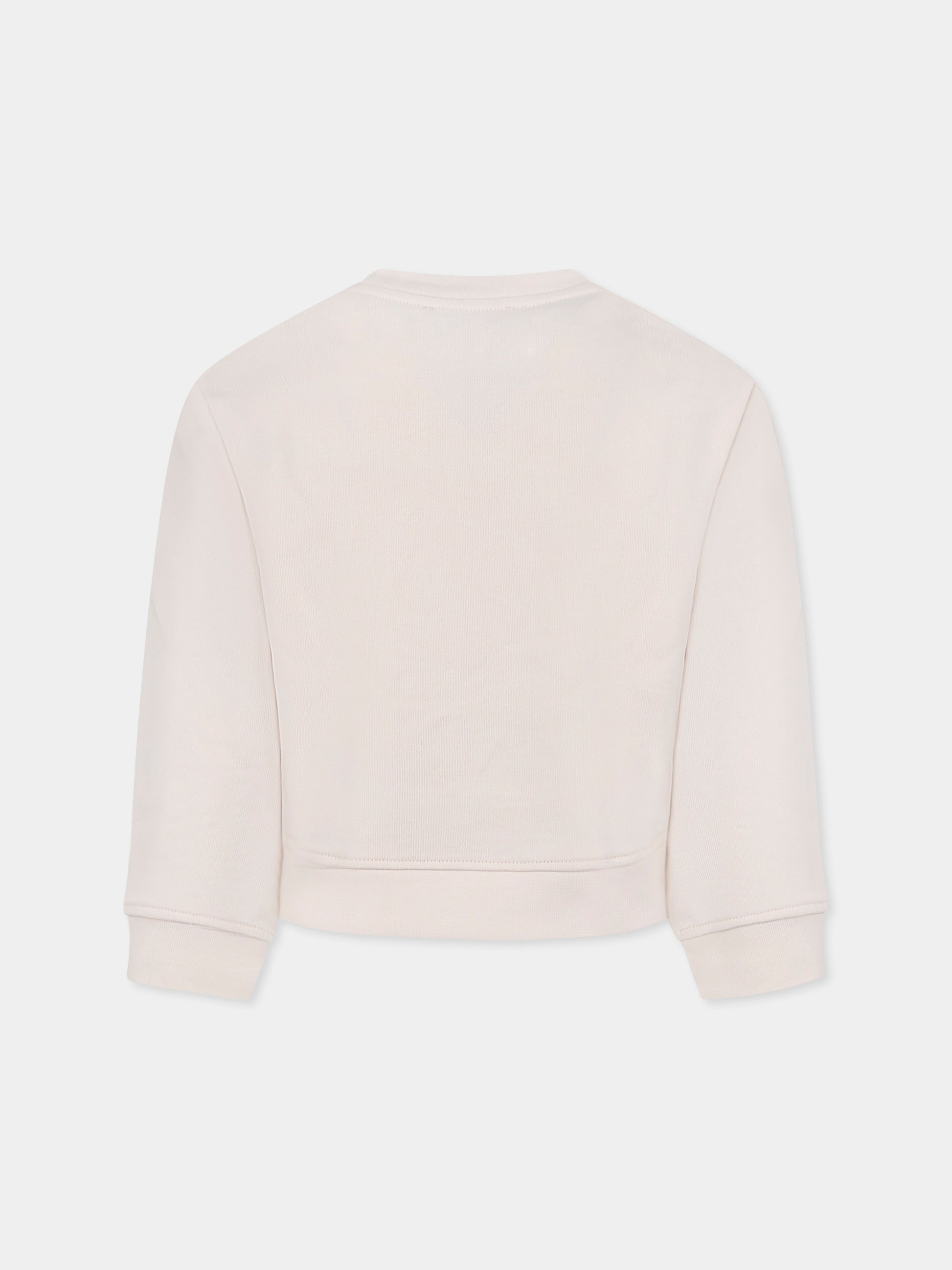 Felpa avorio per bambina con fragola,Stella Mccartney Kids,TW4A60 Z0499 50I