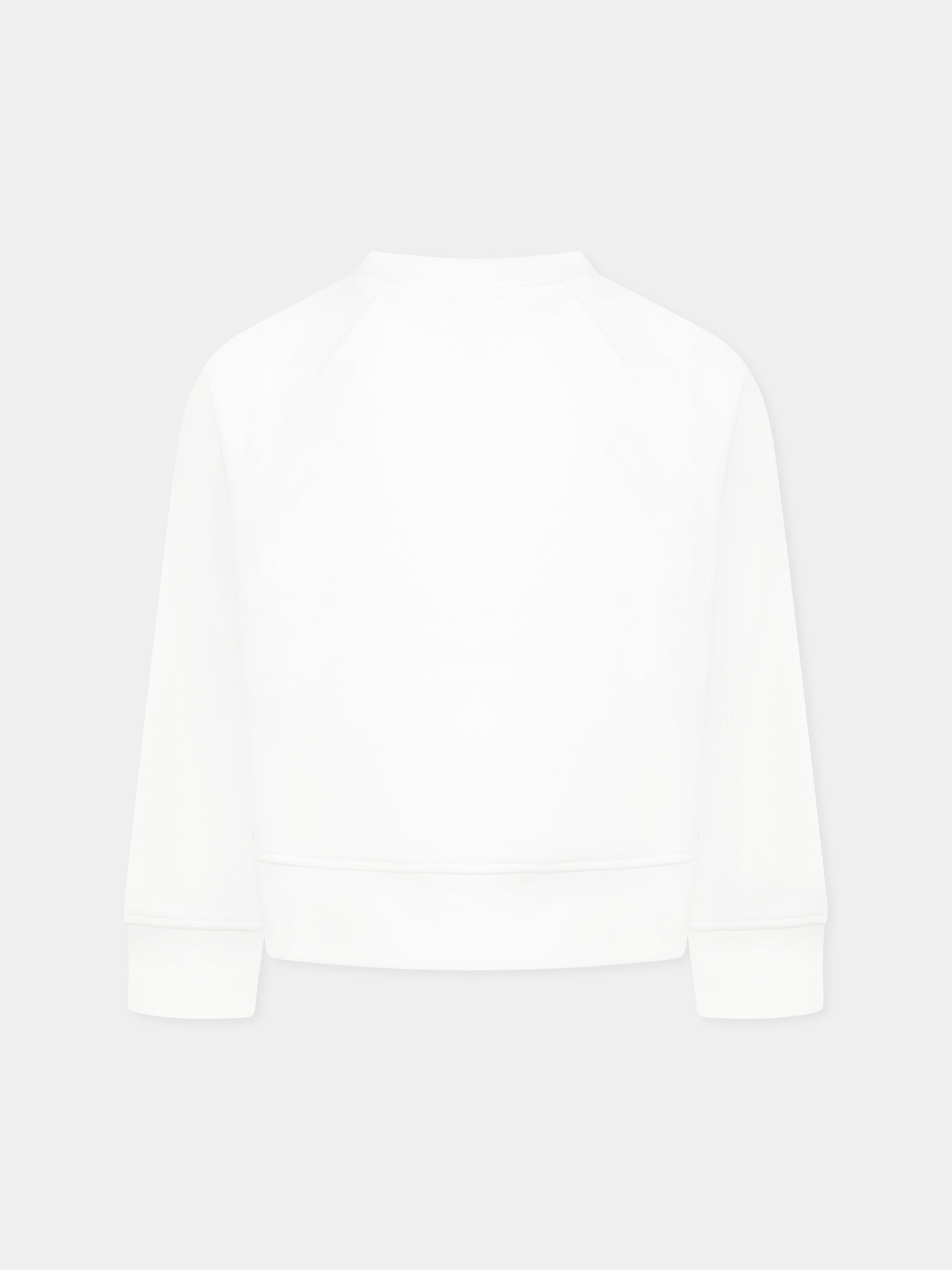 Felpa bianca per bambina con logo,Stella Mccartney Kids,TW4C90 Z0499 101