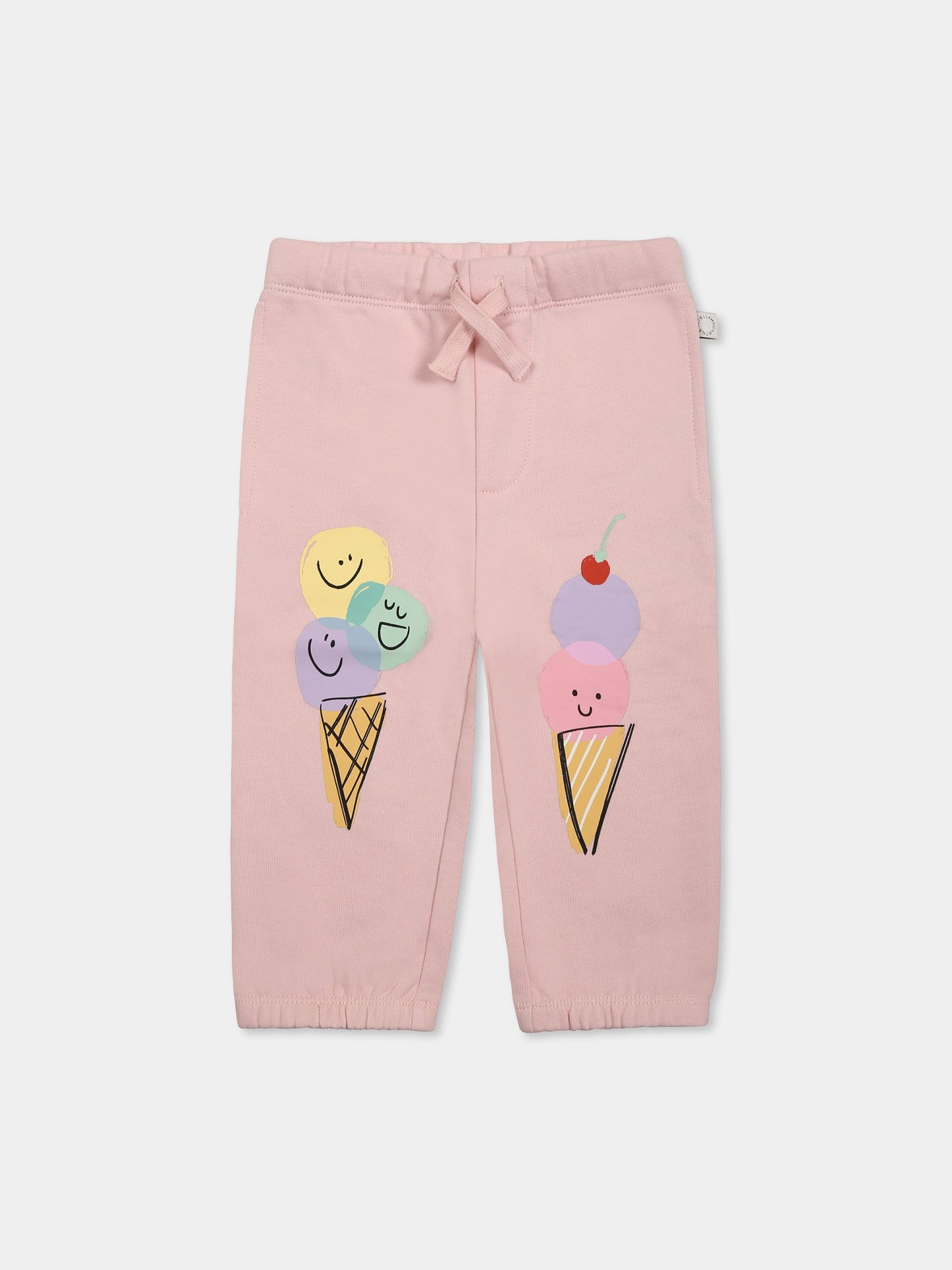 Pantalon rose pour bébé fille avec glace