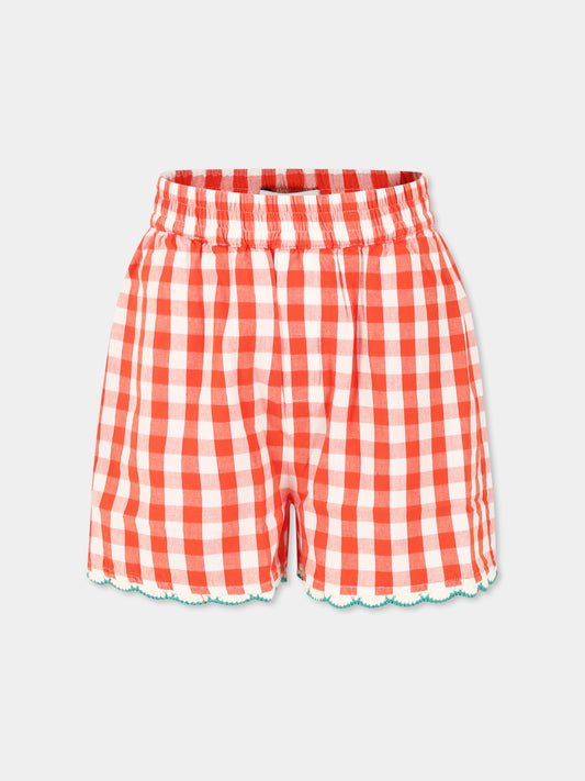Shorts rossi per bambina con fragole,Stella Mccartney Kids,TW6B69 Z2596 421BC