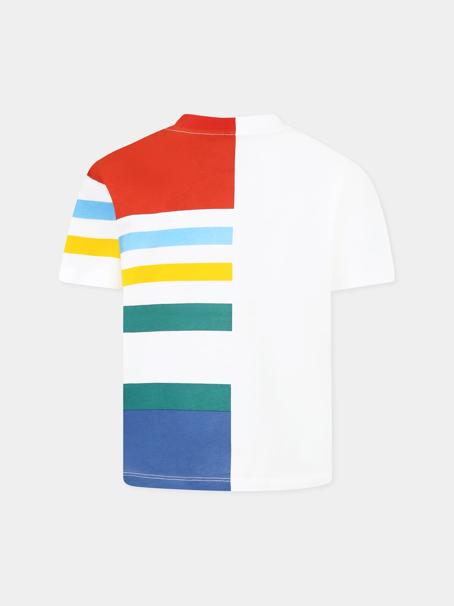 T-shirt blanc pour garçon avec logo