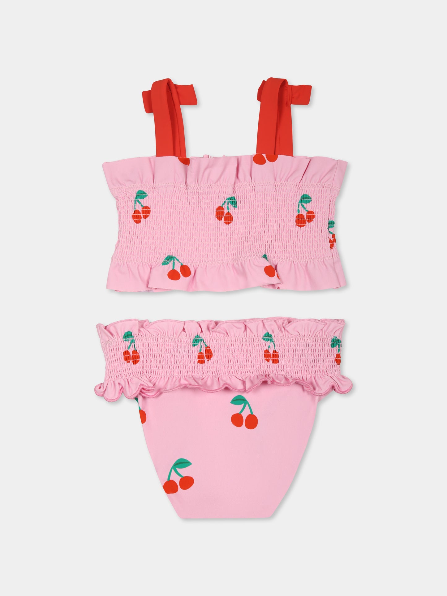 Bikini rosa per bambian con fragole,Stella Mccartney Kids,TWC009 Z2712 51CMC