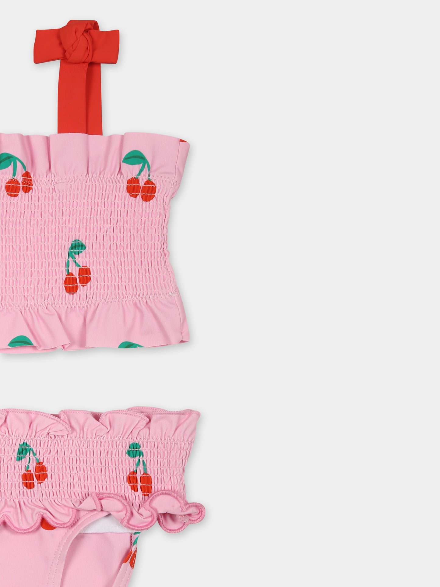 Bikini rosa per bambian con fragole,Stella Mccartney Kids,TWC009 Z2712 51CMC