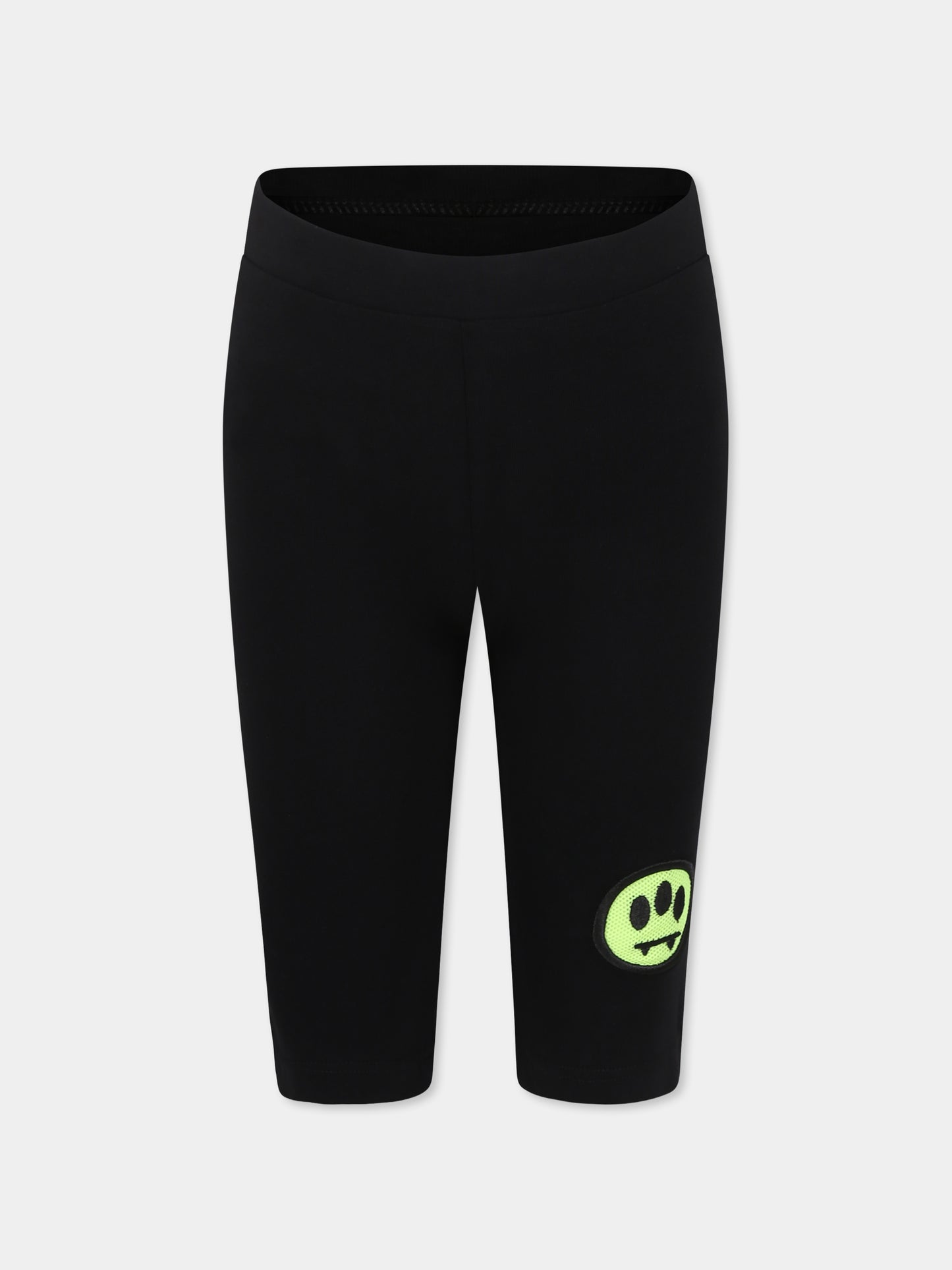 Shorts neri per bambina con smile,Barrow,S5BKJGCI156 110