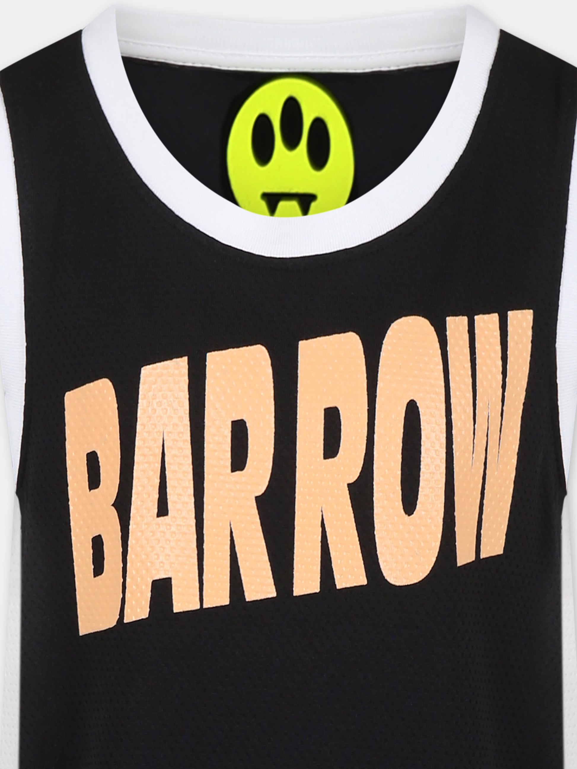 Canotta nera per bambini con logo,Barrow,S5BKJUTA026 110