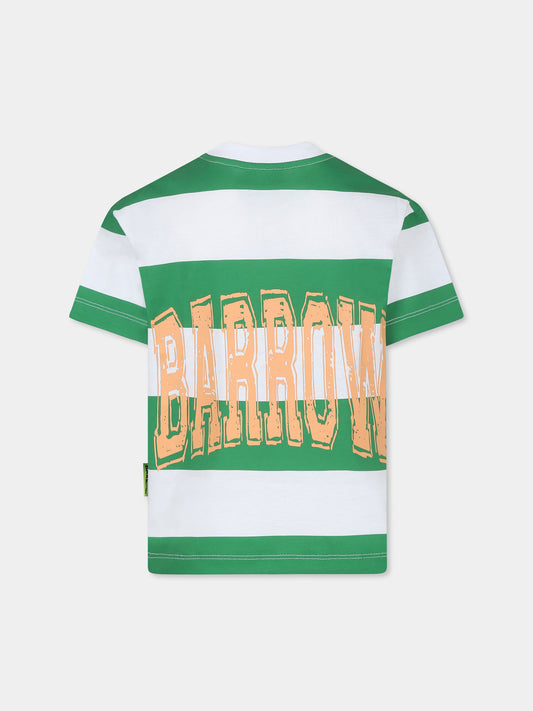 T-shirt multicolor pour enfants avec smiley et logo