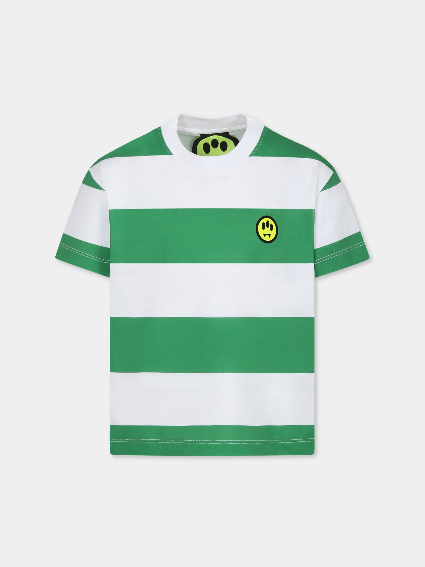 T-shirt multicolor pour enfants avec smiley et logo