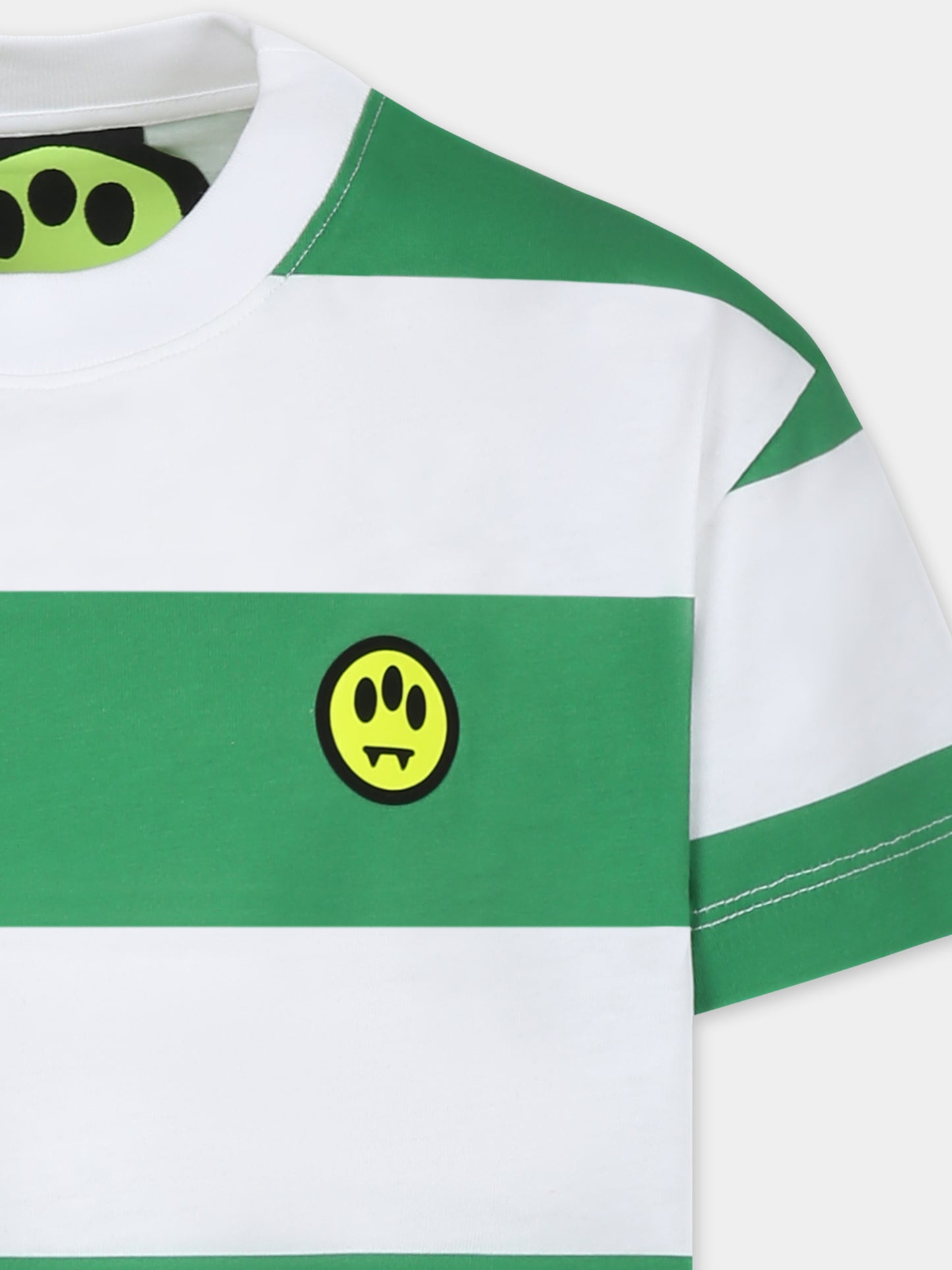 T-shirt multicolor pour enfants avec smiley et logo