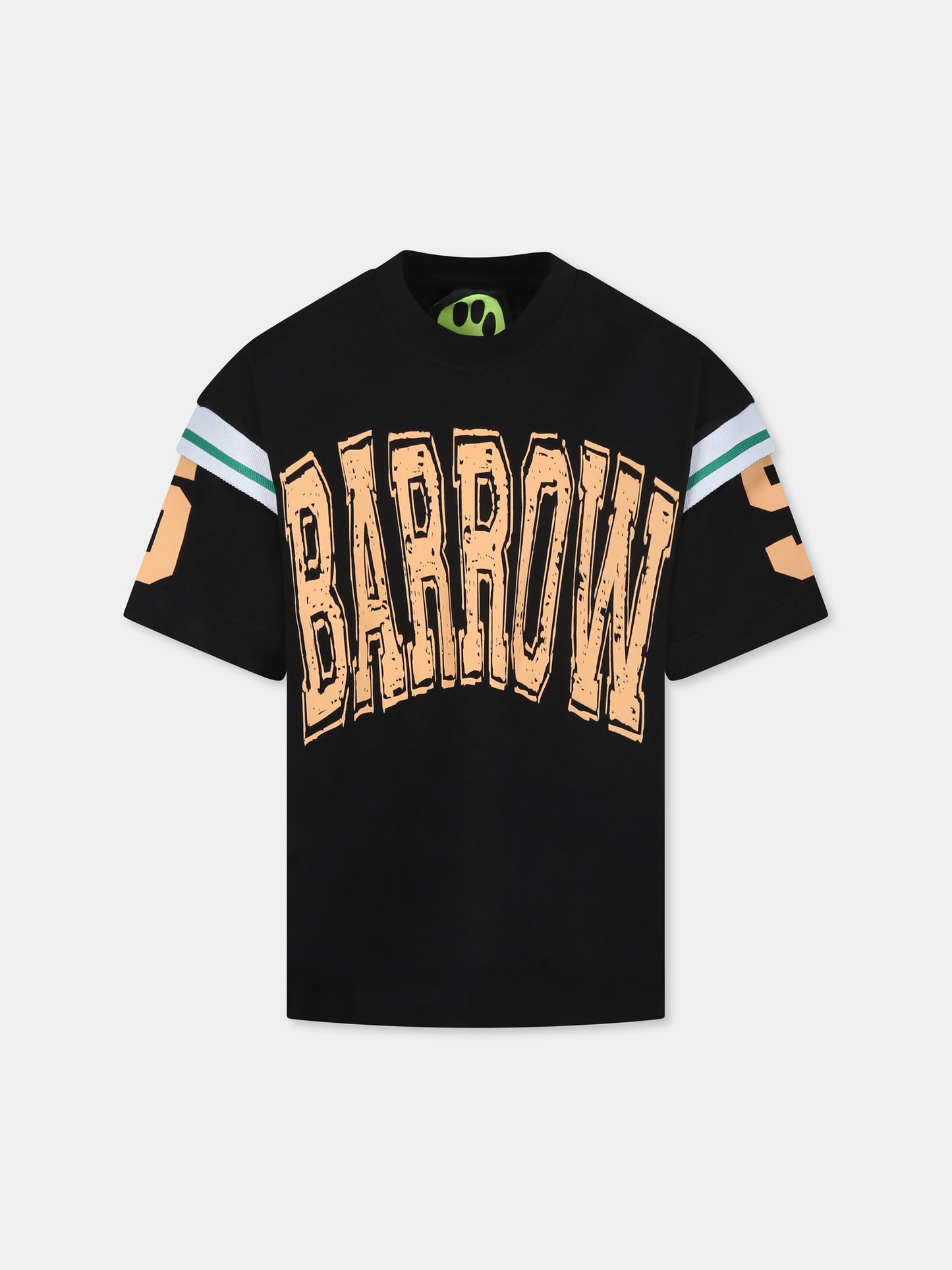 T-shirt noir pour enfatns avec logo