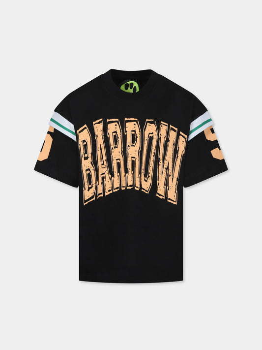 T-shirt noir pour enfatns avec logo