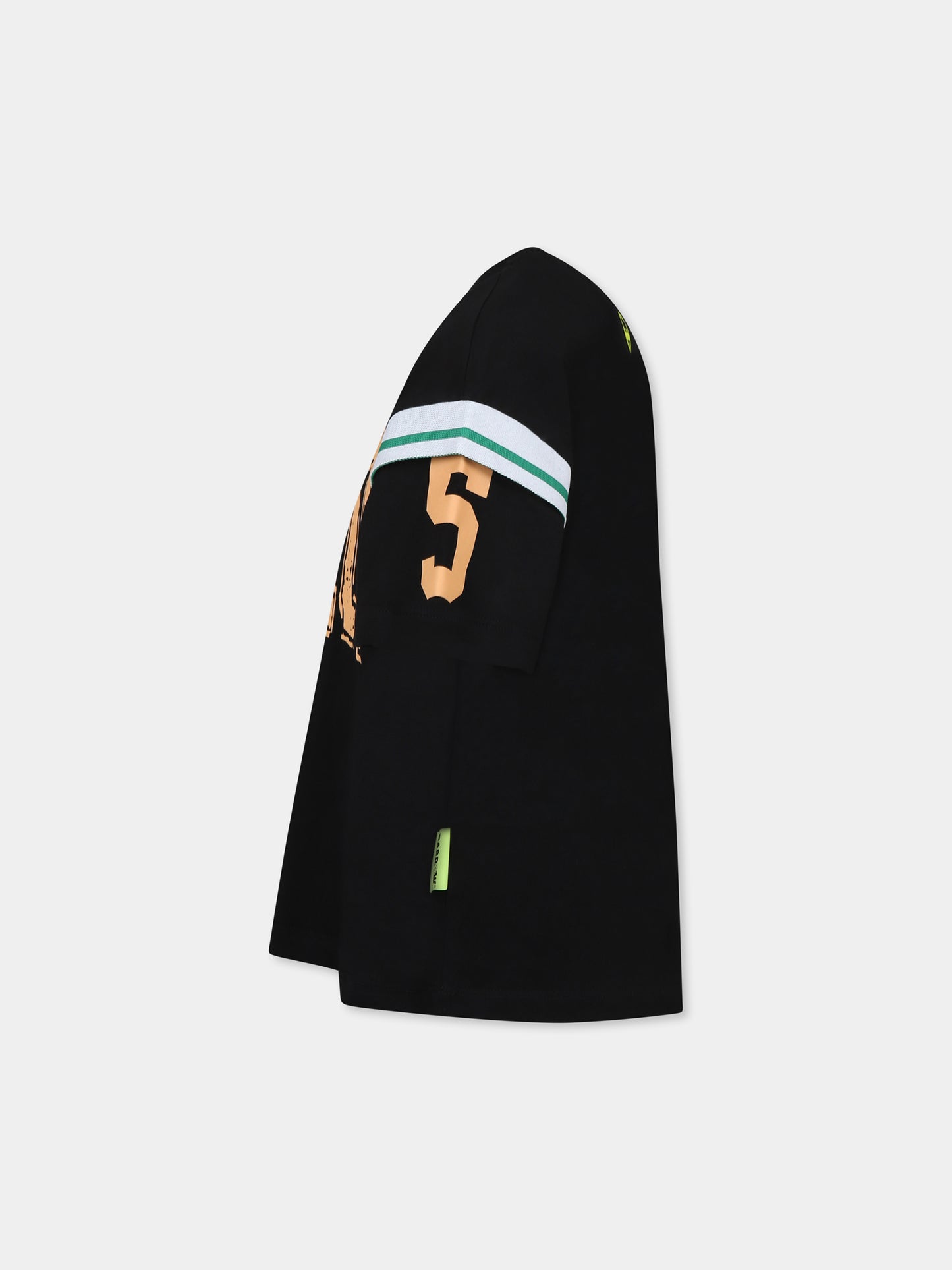 T-shirt noir pour enfatns avec logo