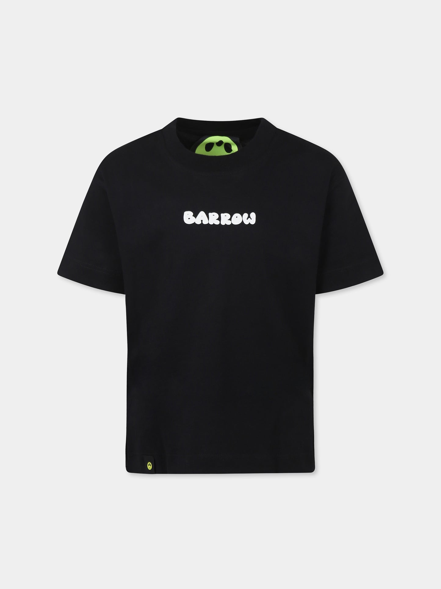 T-shirt noir pour enfants avec logo