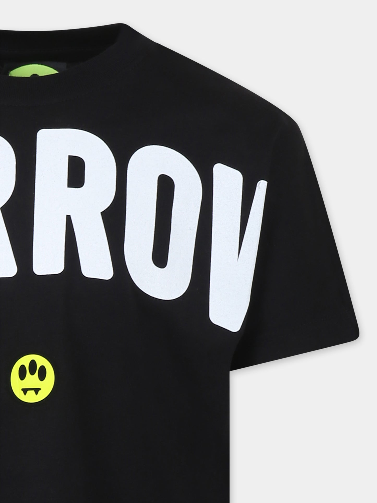 T-shirt noir pour enfants avec logo