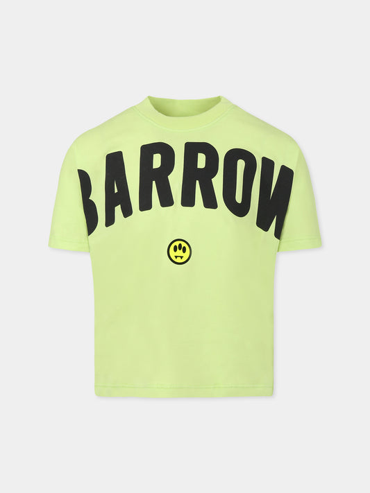 T-shirt vert pour enfants avec logo