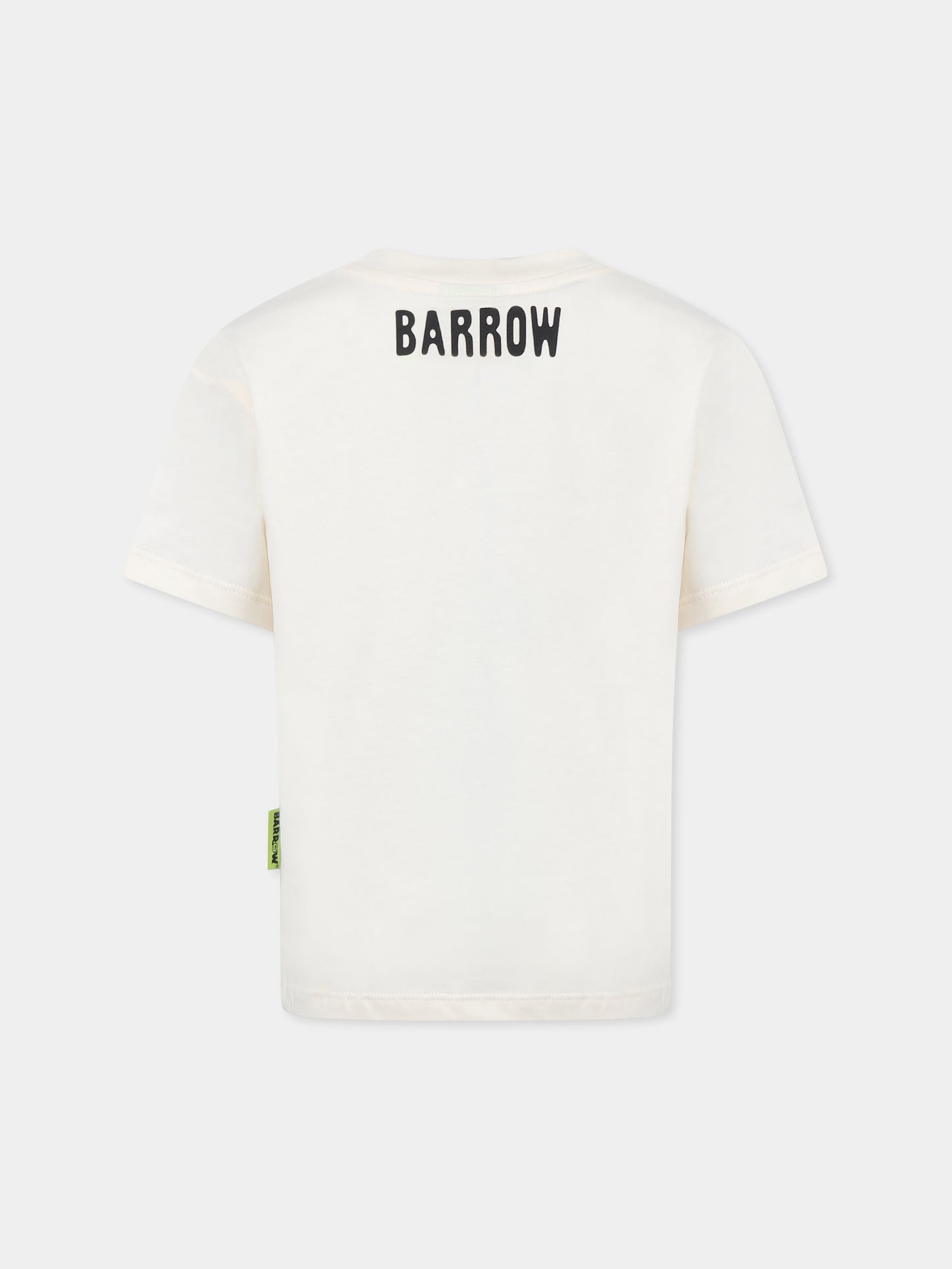 T-shirt ivoire pour enfants avec logo