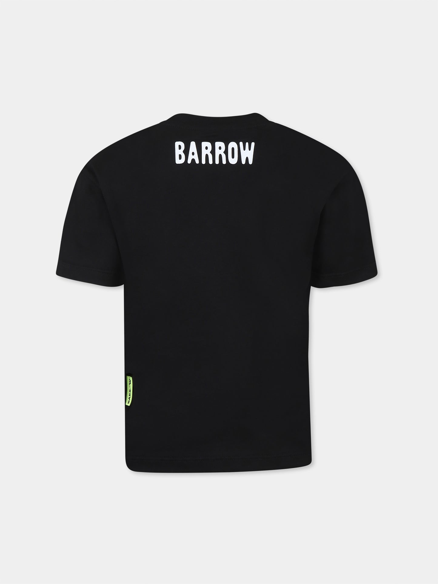 T-shirt noir pour enfants avec logo