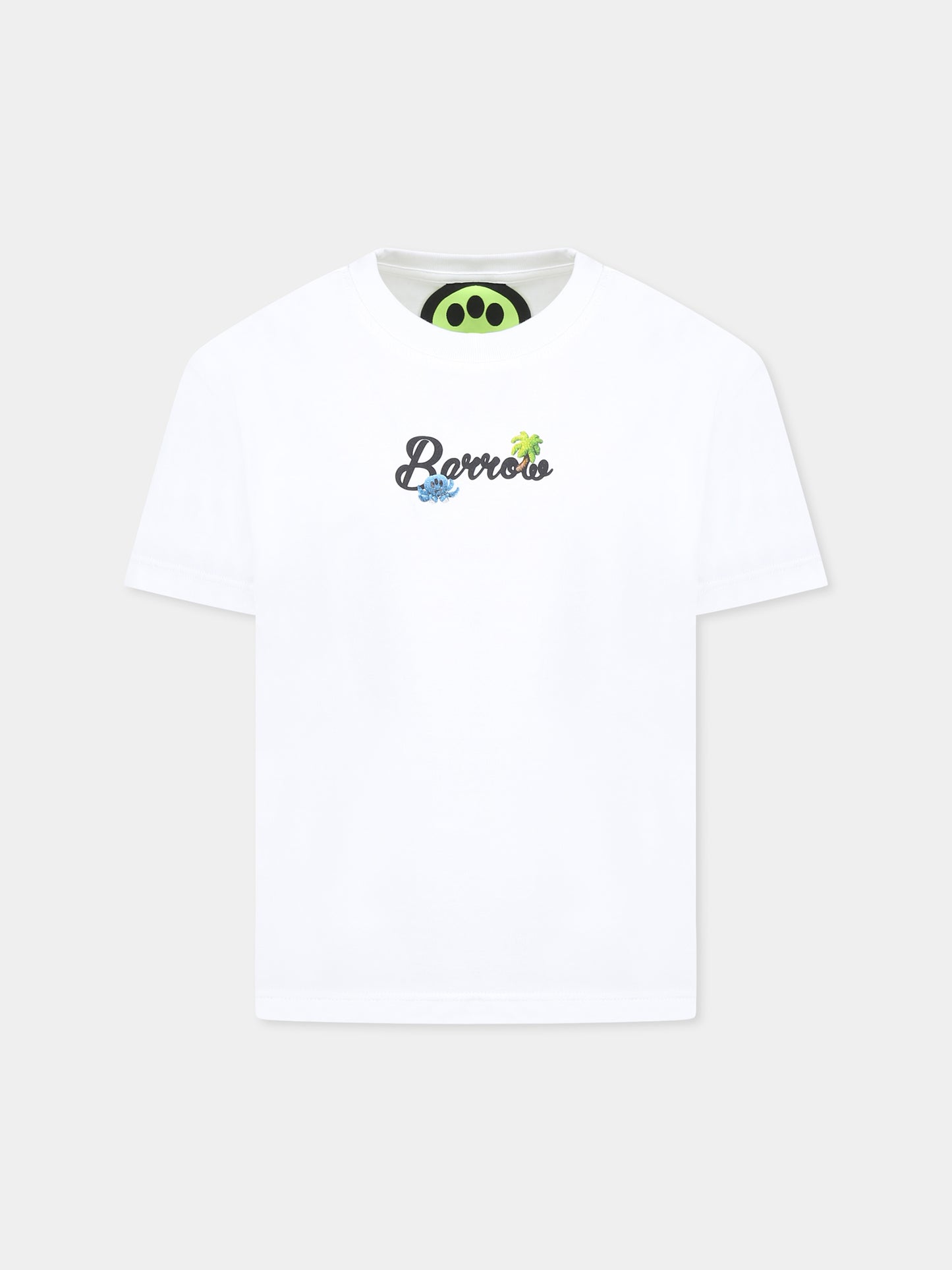 T-shirt blanc pour enfants avec logo