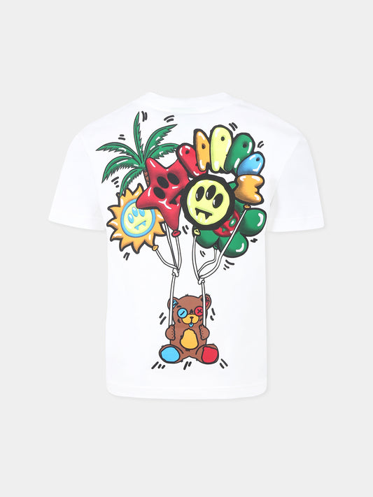 T-shirt blanc pour enfants avec logo
