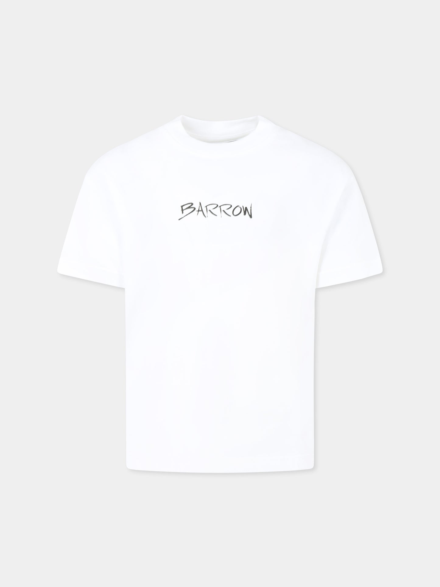 T-shirt blanc pour enfants avec logo